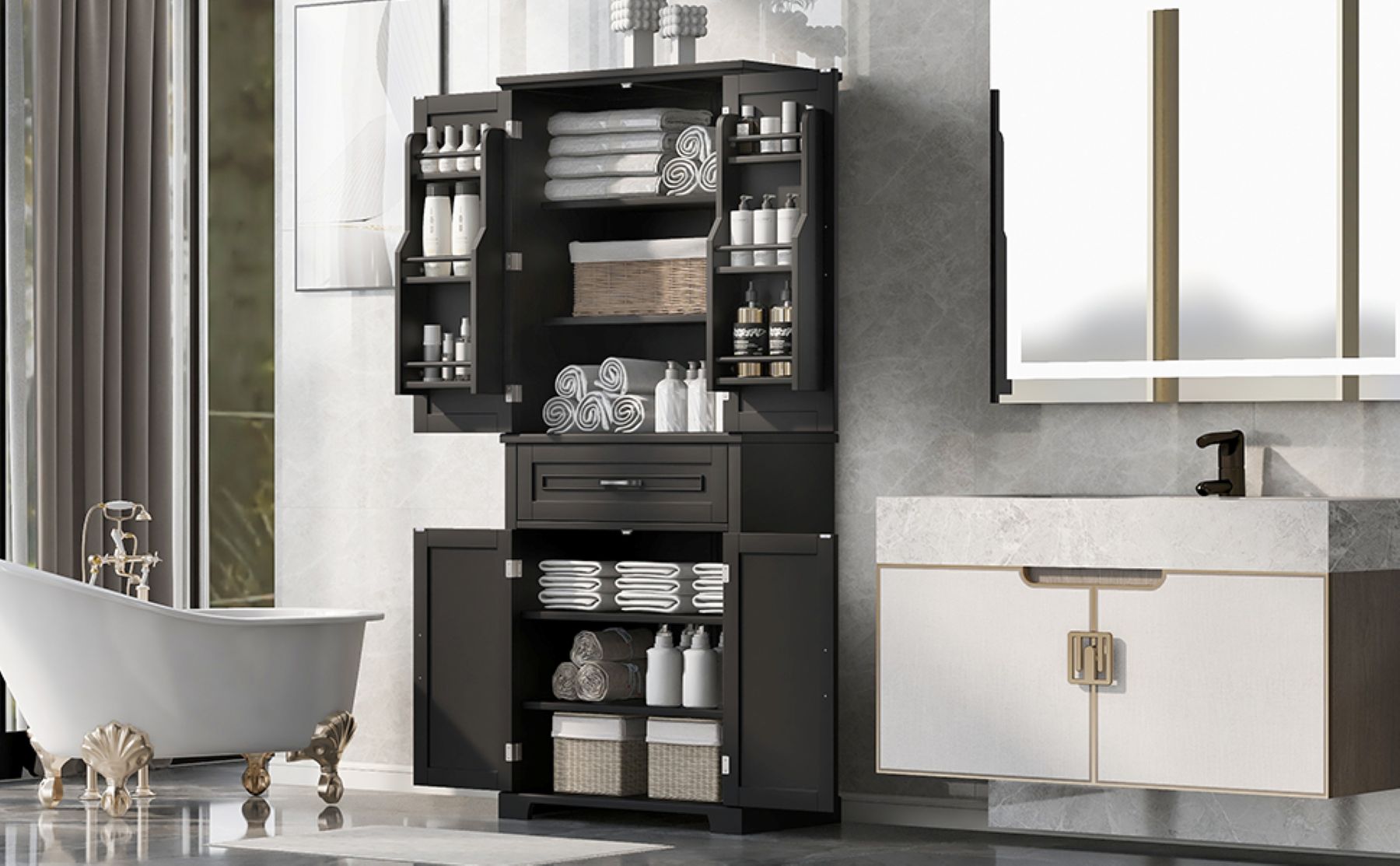 GDFStudio 326006 Bathroom-Wall-Cabinets - View #11