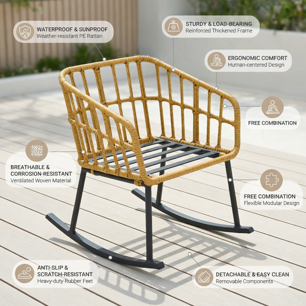 Choco Moon WYC-WQ46343-LS Patio-Conversation-Sets - View #5