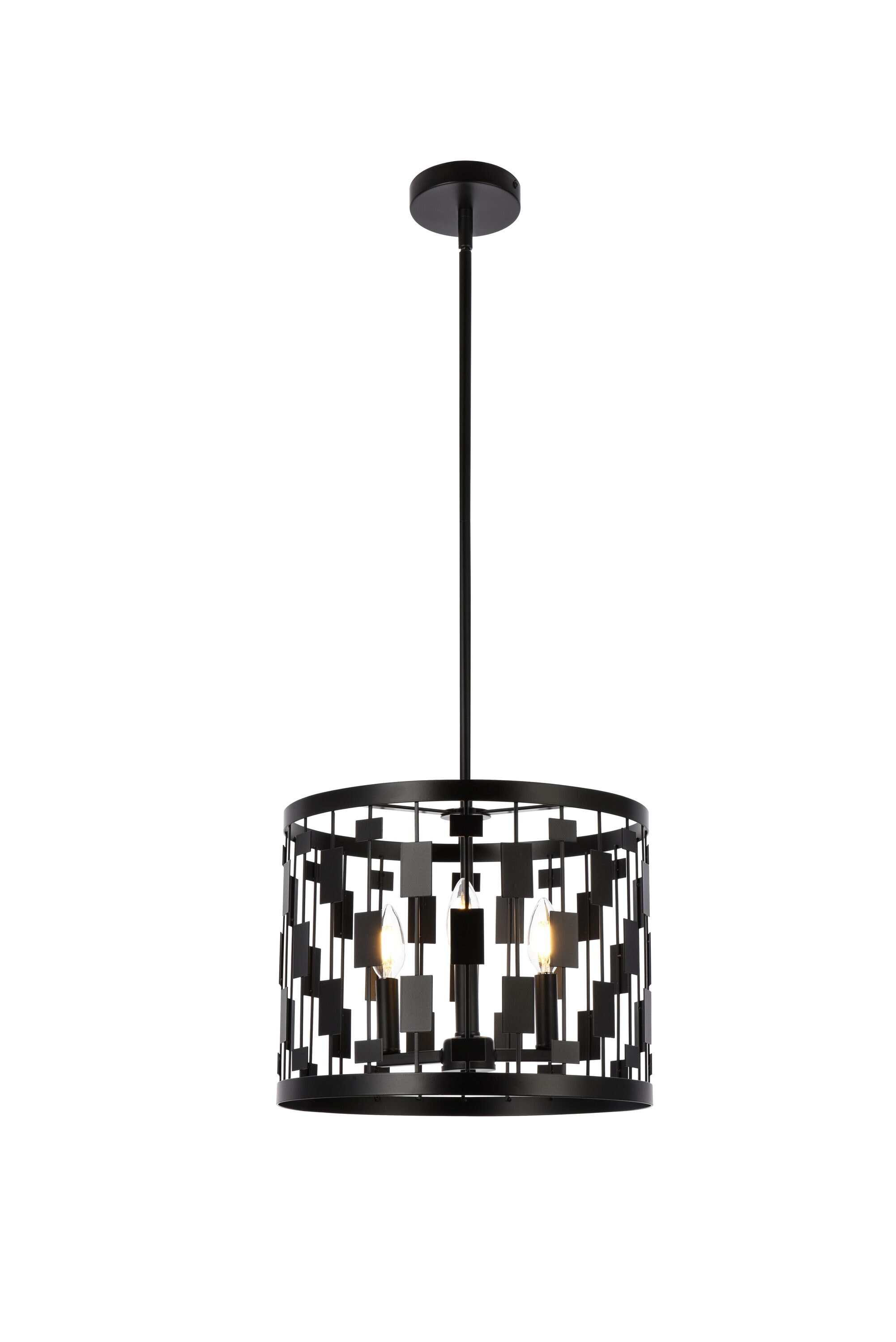 Levante Black 3-Light Contemporary Pendant