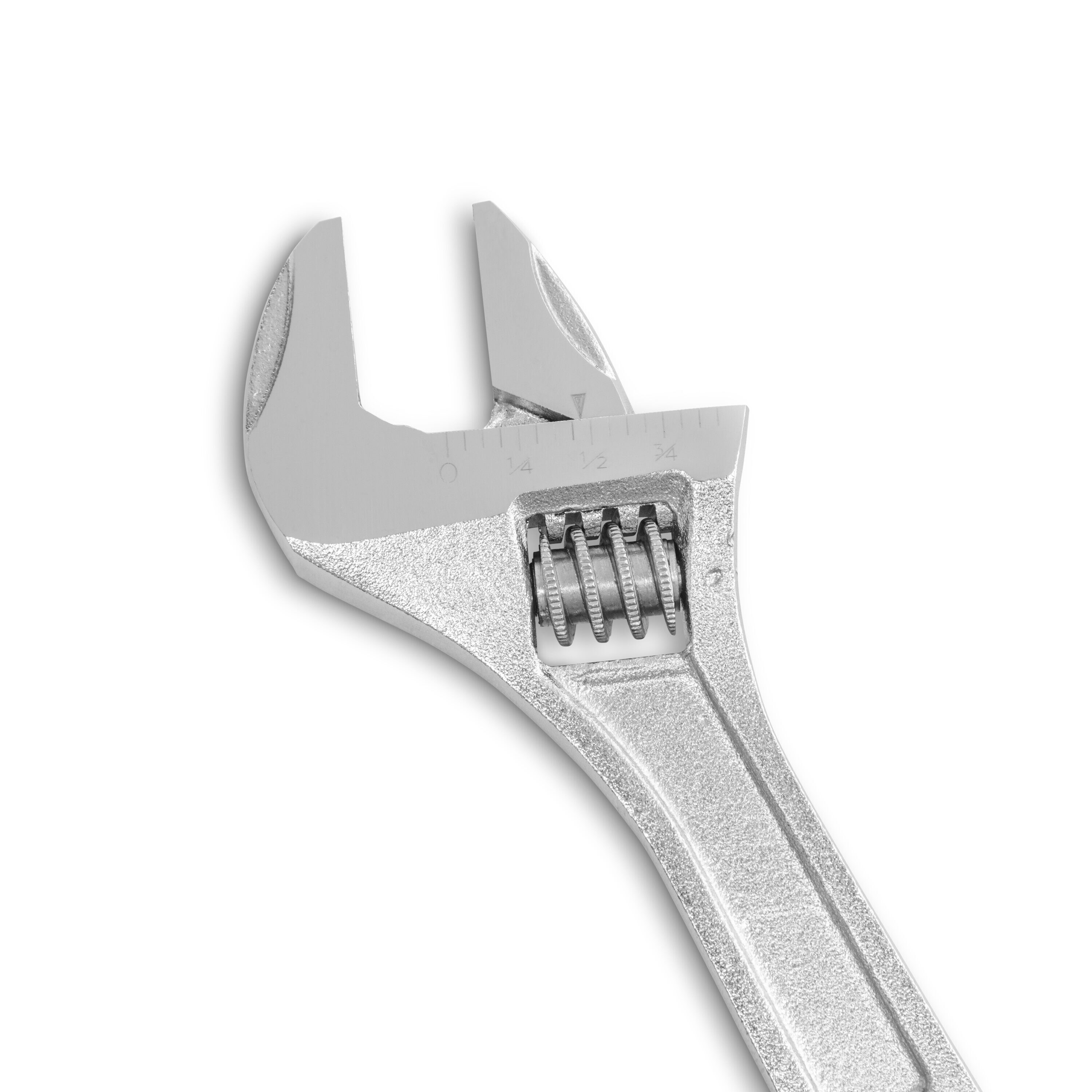 SATA 4.5-Inch Silver Powder-Coated Steel Adjustable Wrench
