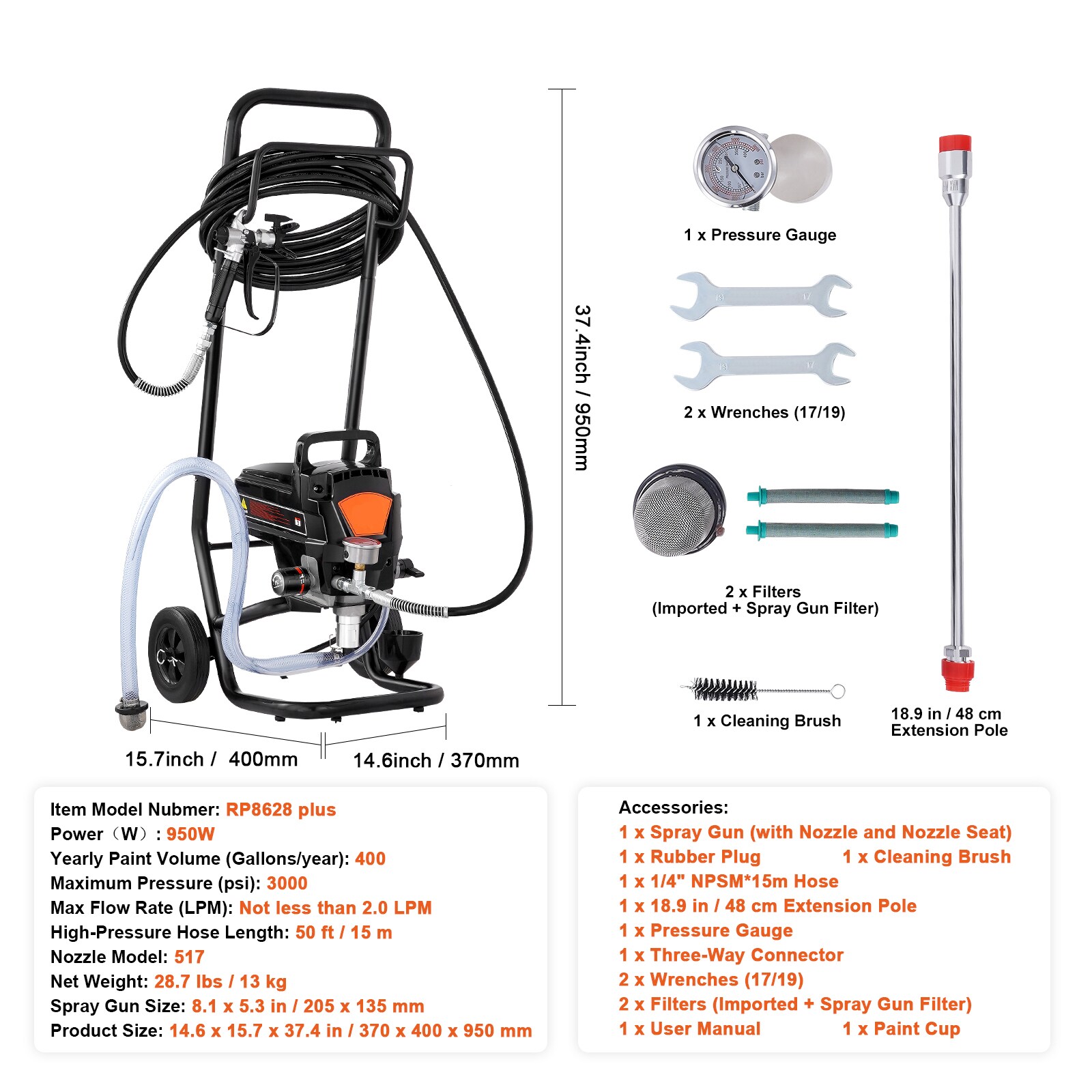 VEVOR SCZSSGYWQPTJ00678V1 Airless-Paint-Sprayers - View #7