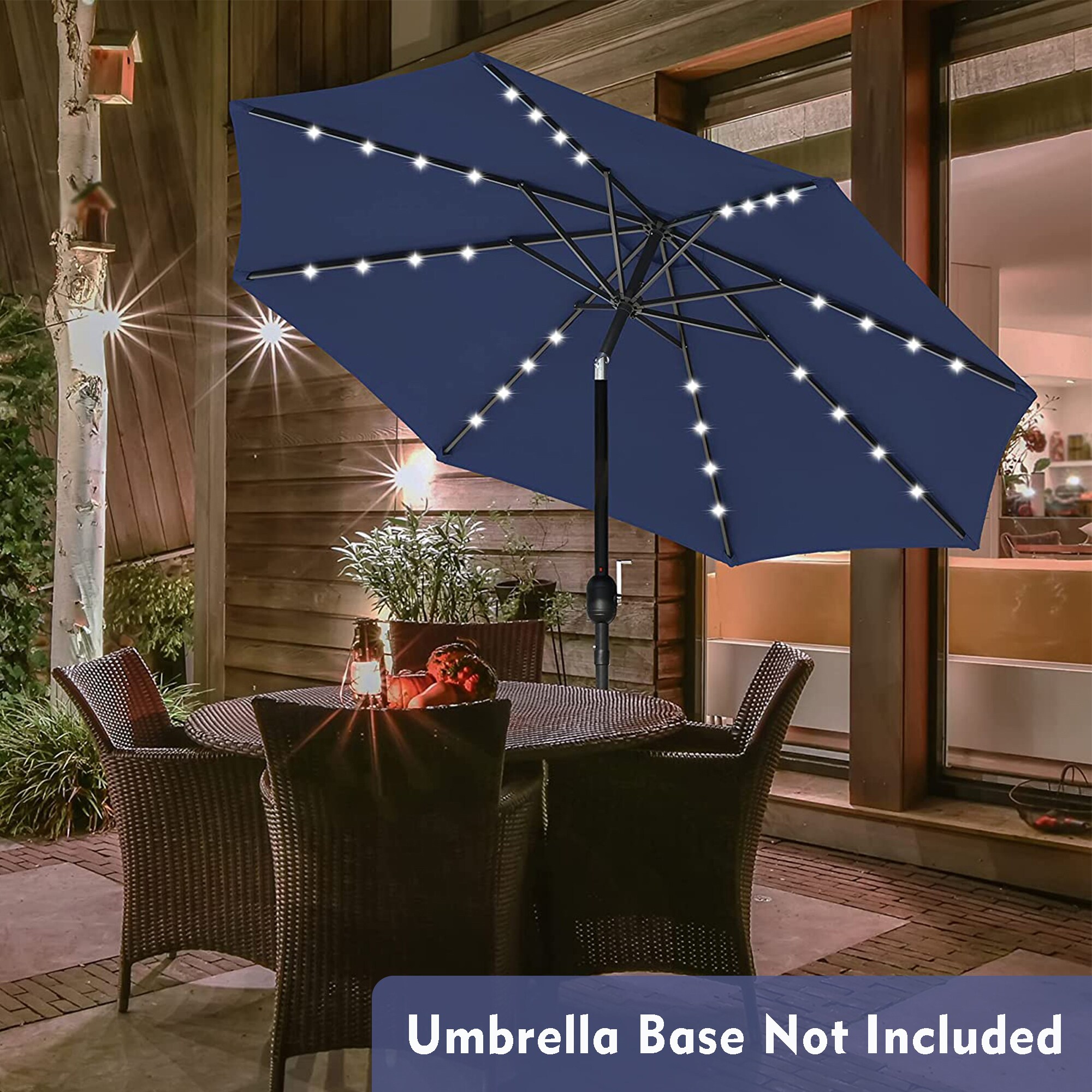 9FT Outdoor Umbrella W/ Push Button Tilt and Crank for Backyard, Pool(Net  Only)