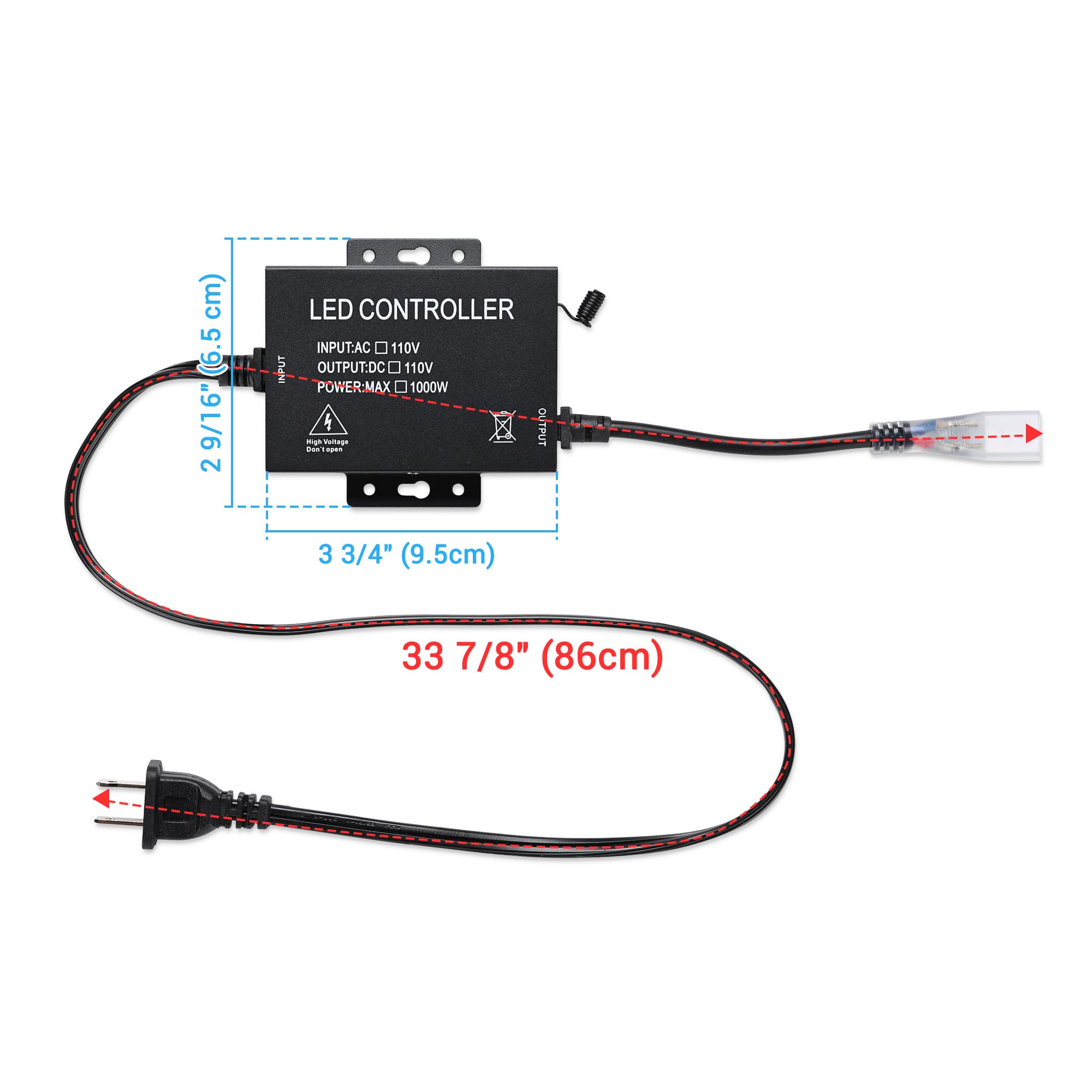 Yescom 11DSL001-CONTROL-LO Cabinet-Lighting-Parts - View #3
