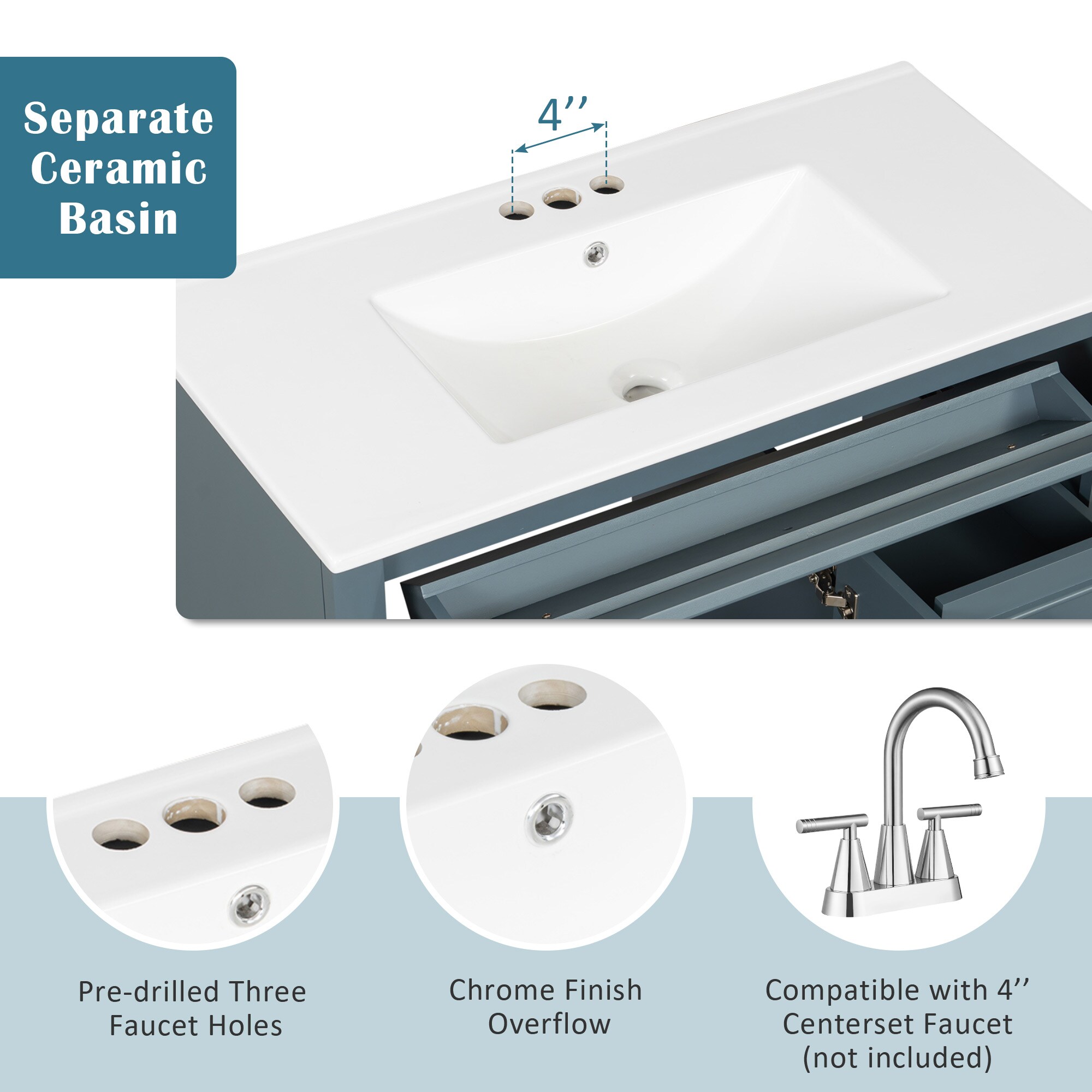 Tatayosi RY-P283623C Bath-Vanity-Combo - View #6