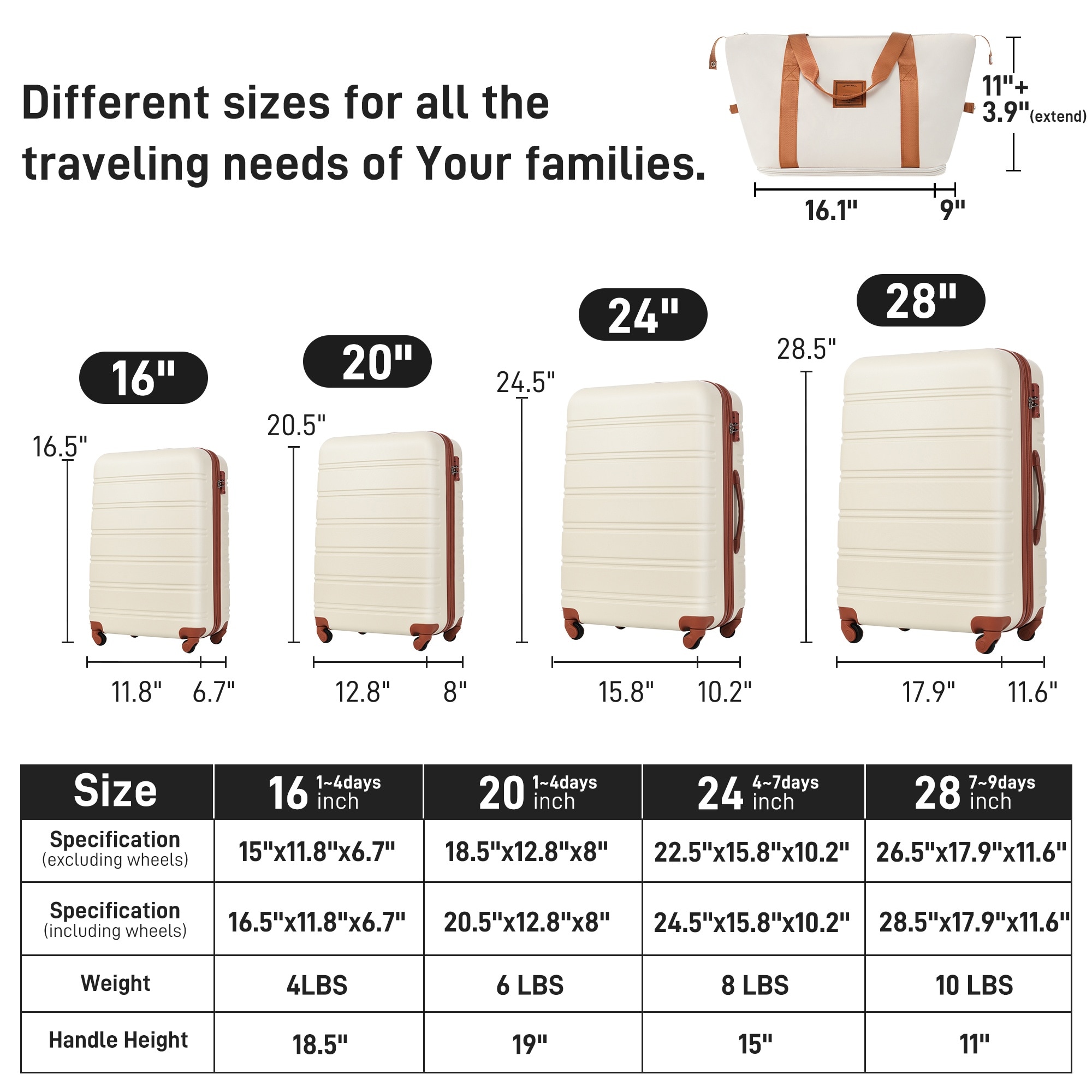Boyel Living BL-SL0249K Luggage-And-Luggage-Sets - View #3