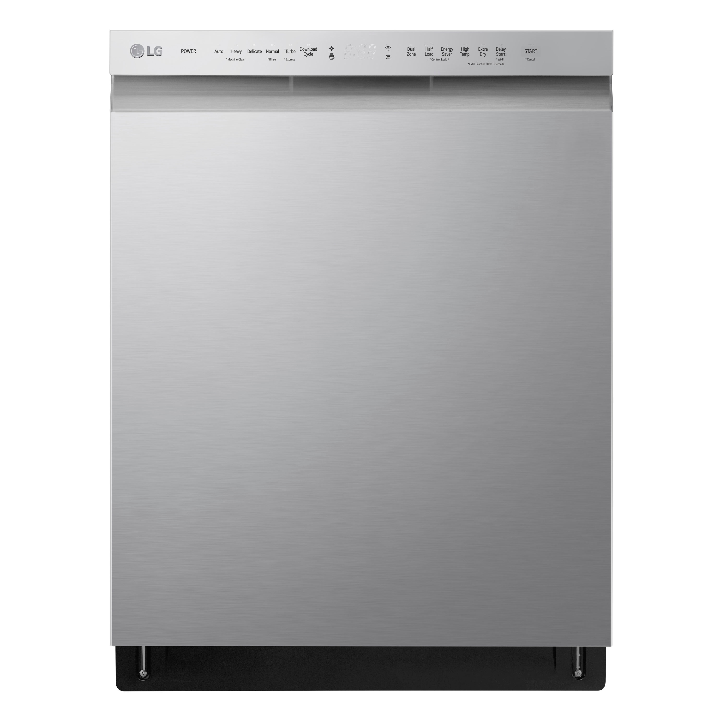 LG ADFD5448AT Front Control Smart Wi-Fi Enabled Dishwasher with QuadWash - Stainless Steel