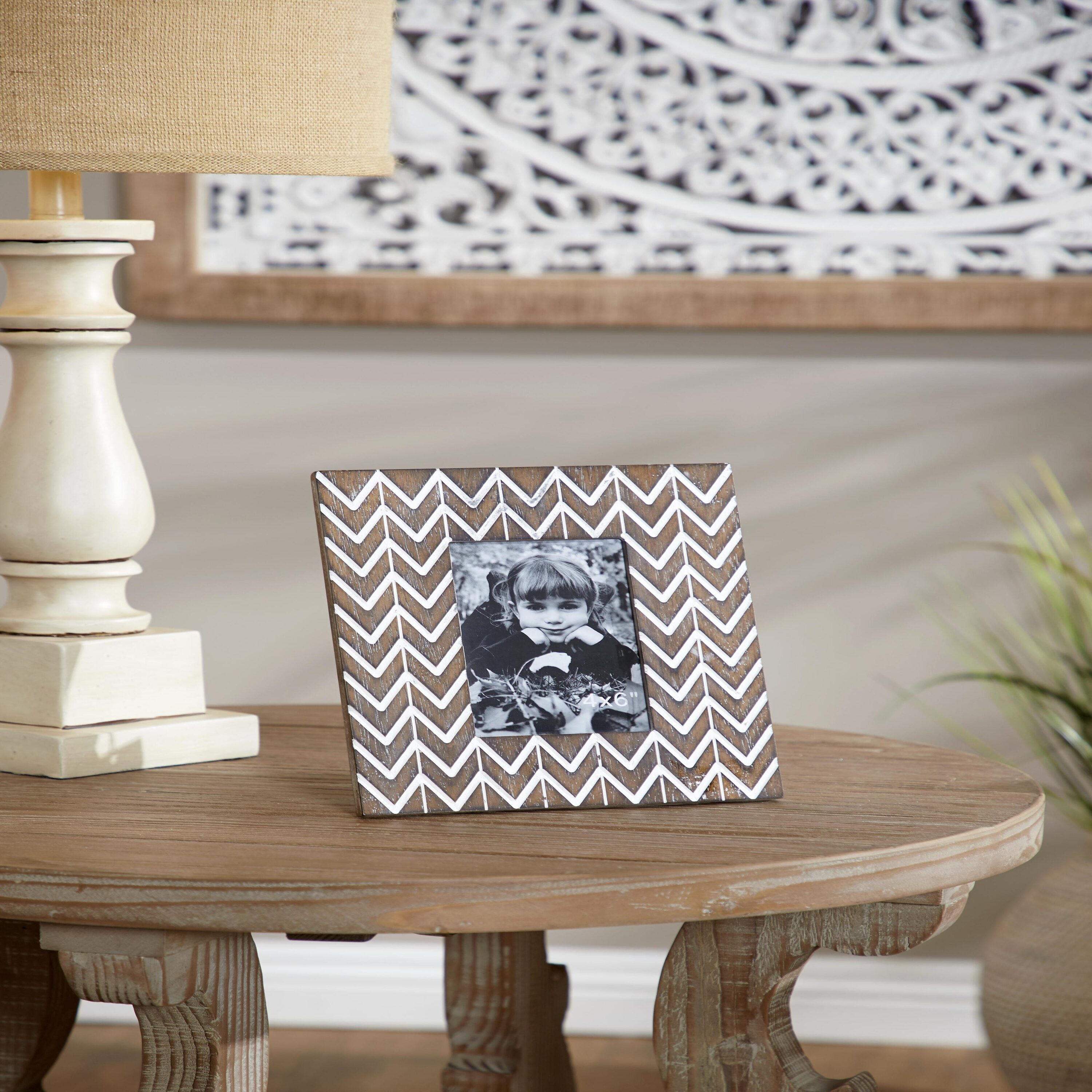 Grayson Lane 42985 2 -Pack Brown Rectangle Wood ( Picture frame