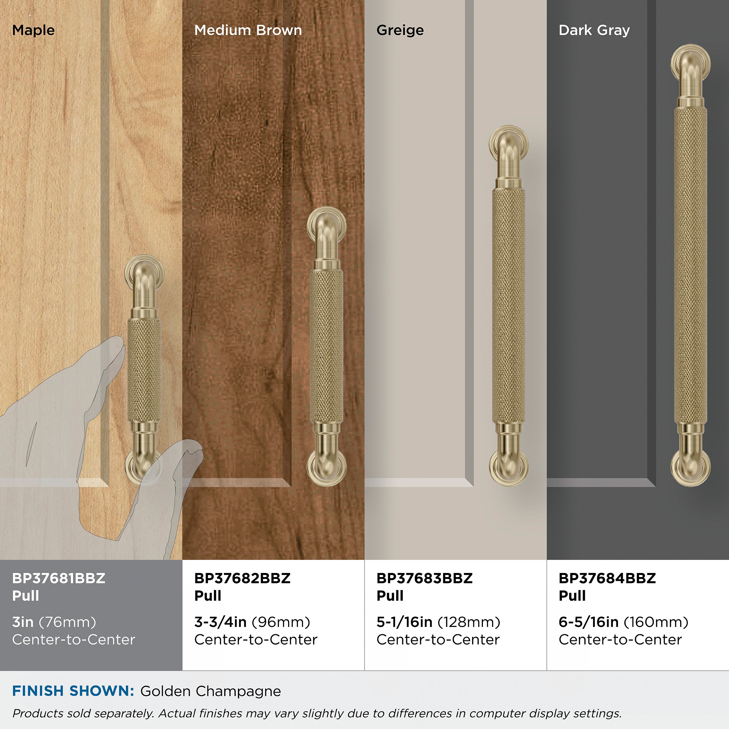 Amerock BP37681BBZ Cabinet-Pulls - View #7