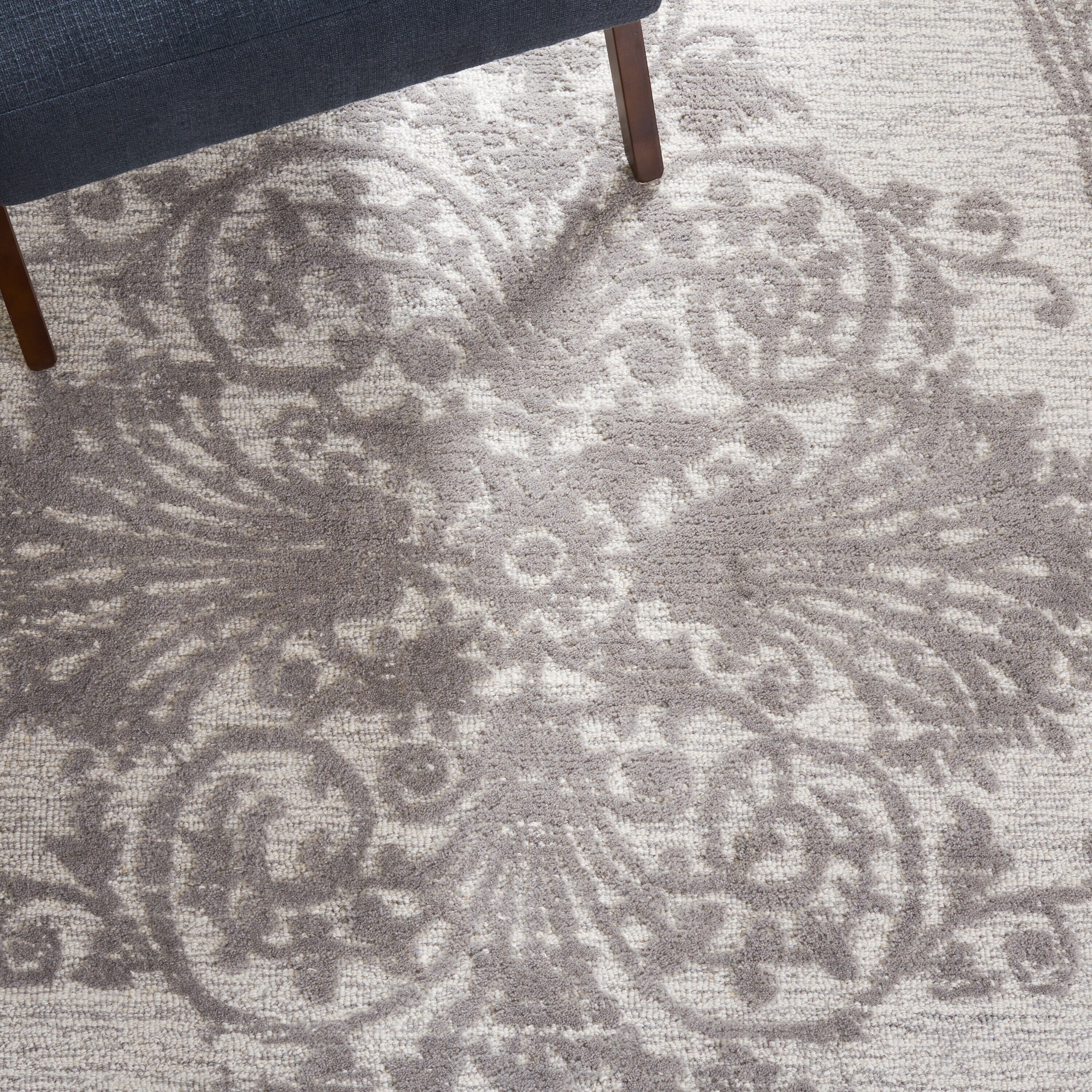 Safavieh Metro 616 Dark Gray/Ivory Traditional 2Ft-3In x 8Ft Runner Rug ...