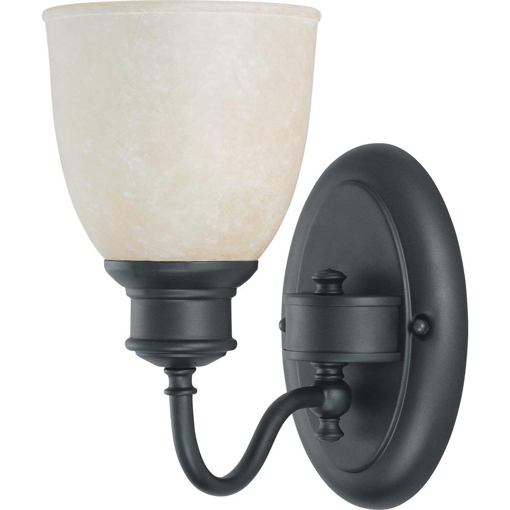  LW2796 Textured Black Transitional Bell Mini Hanging Pendant Light