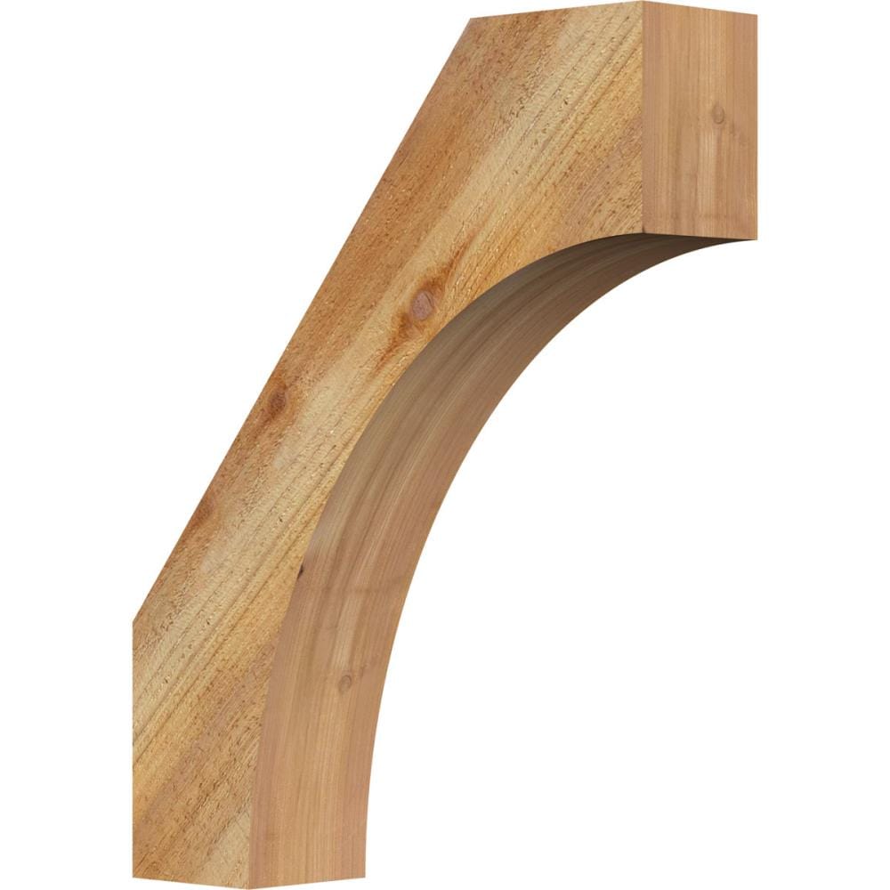 Ekena Millwork BRC04X16X20WTL00RWR 4-in x 16-in x 20-in Western Red Cedar Unfinished Wood Westlake Tough Sawn Knee Brace