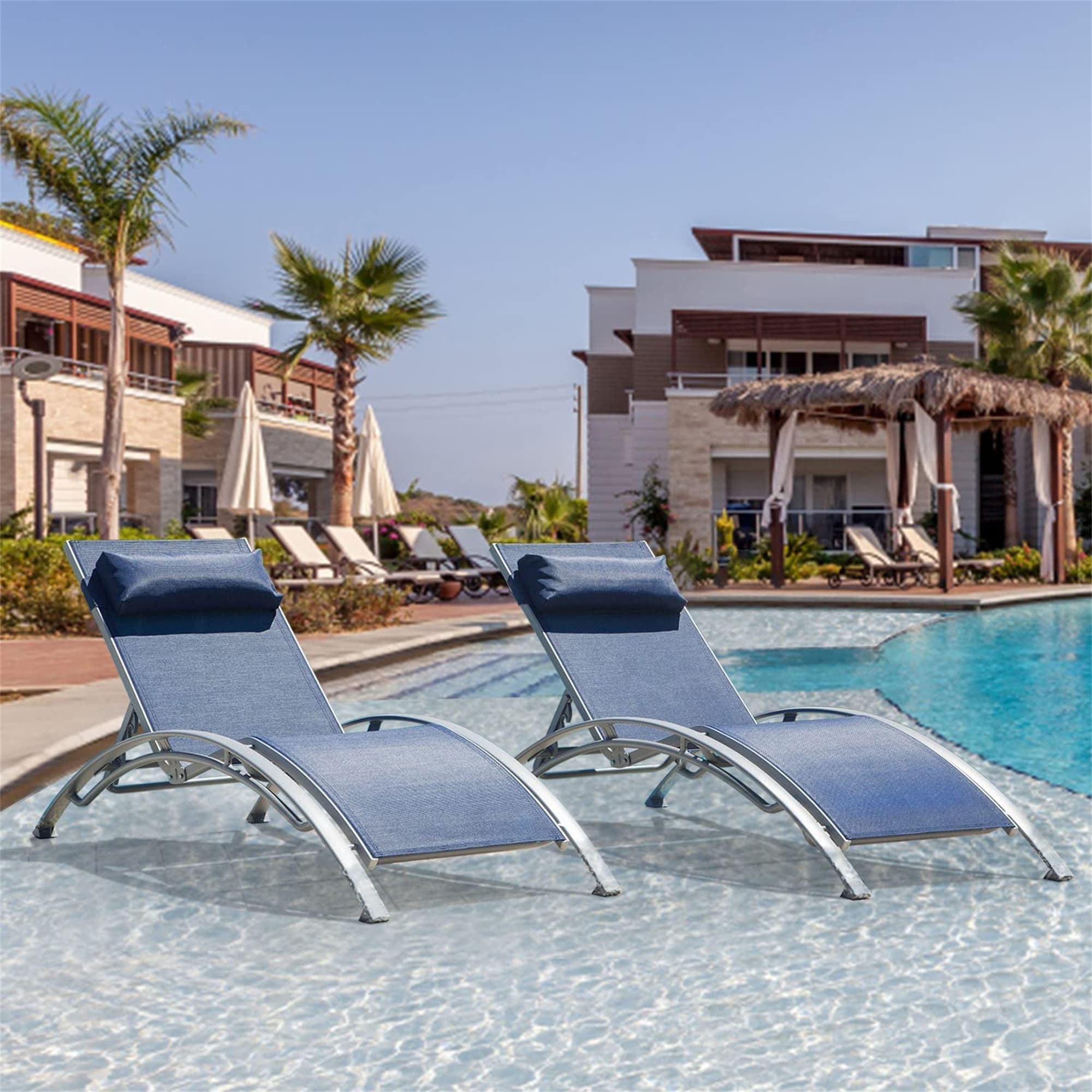 WELLFOR DOGN70508BK-2 Patio-Chairs - View #2