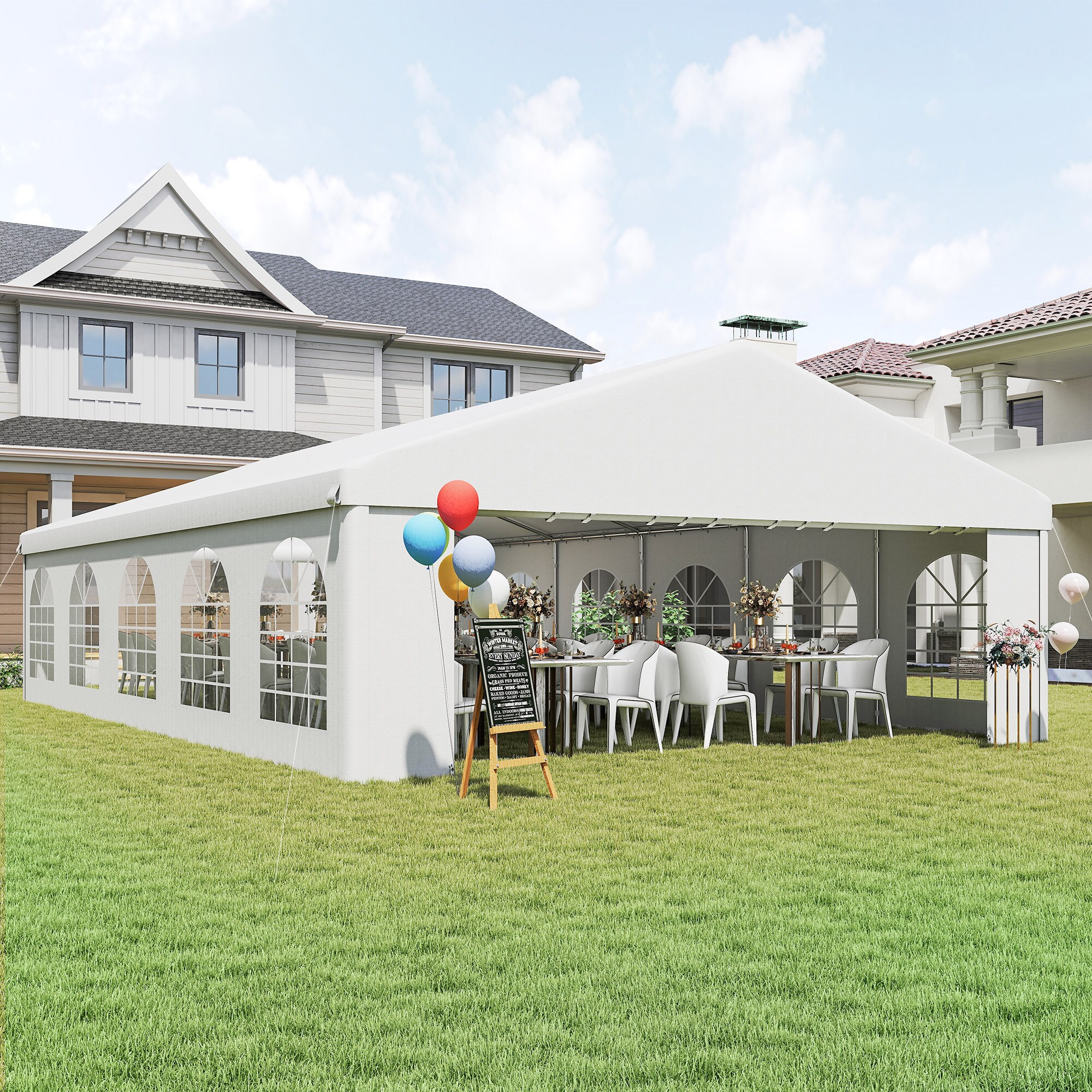 Outsunny 100110-047W Wood-Resin-Gazebos - View #8