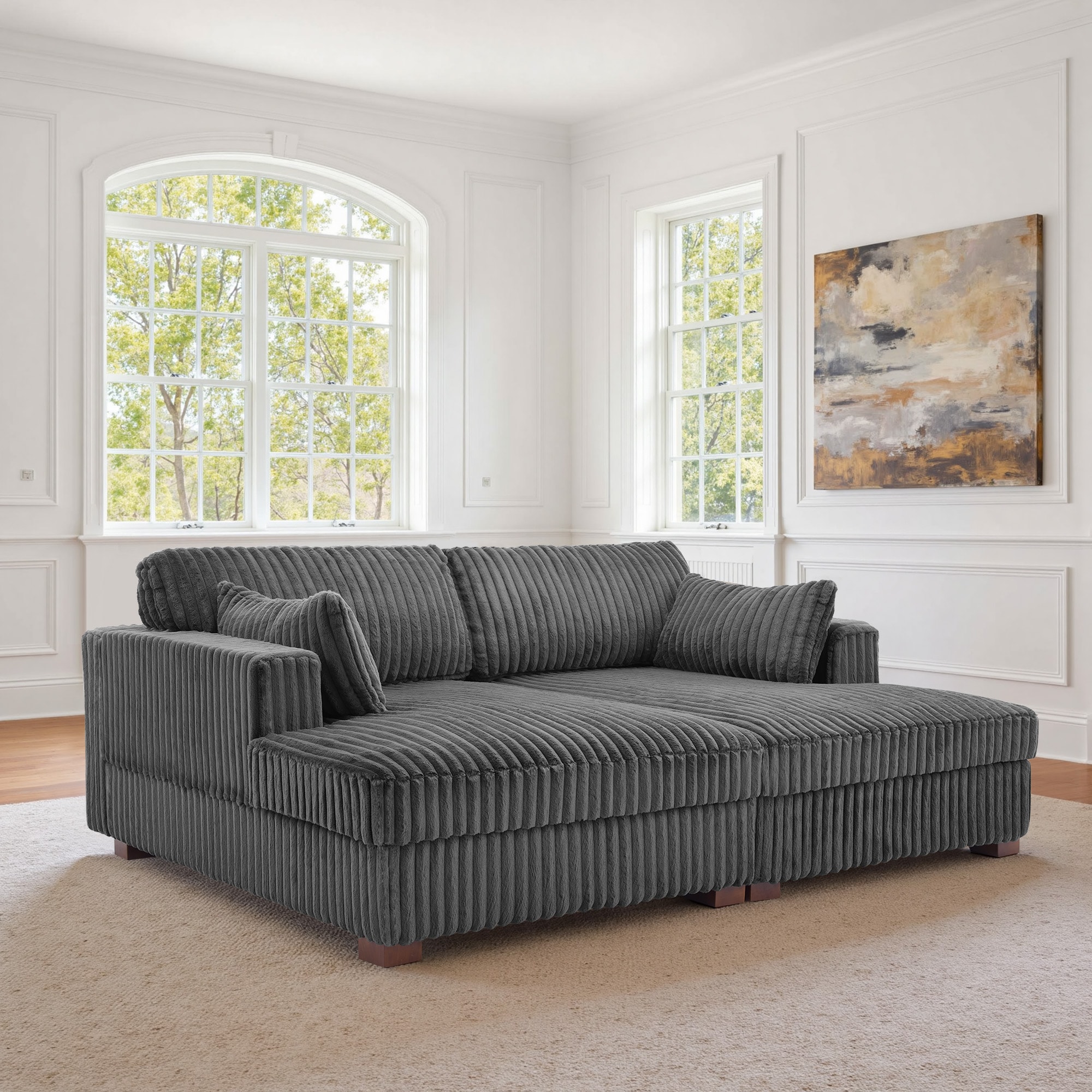 Dreamsidea LS-CS02F-RH GRA-L-R Sofas-Loveseats - View #3