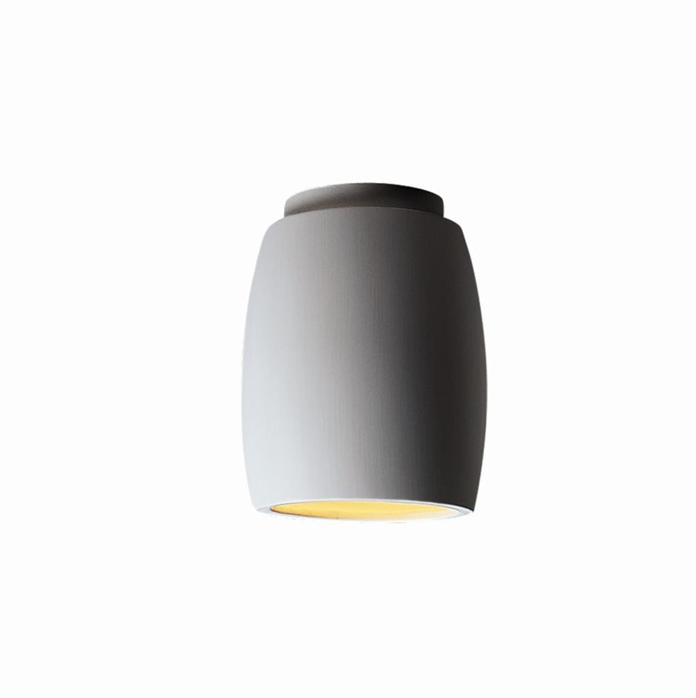 Bisque Curved Ceramic 9'' LED Flush Mount for Indoor/Outdoor