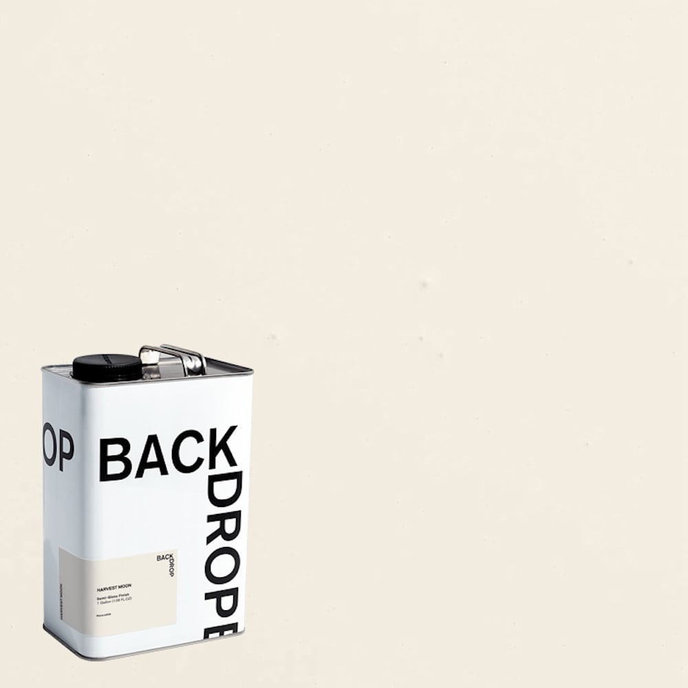 BACKDROP BD255304402 Semi-gloss HARVEST MOON Warm white Enamel ( Half-gallon )