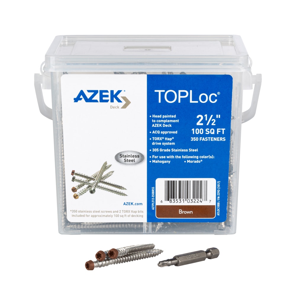 TimberTech ATLOC100B #10 x 2-1/2-in Composite Deck Screws ( 350 -Per Box )