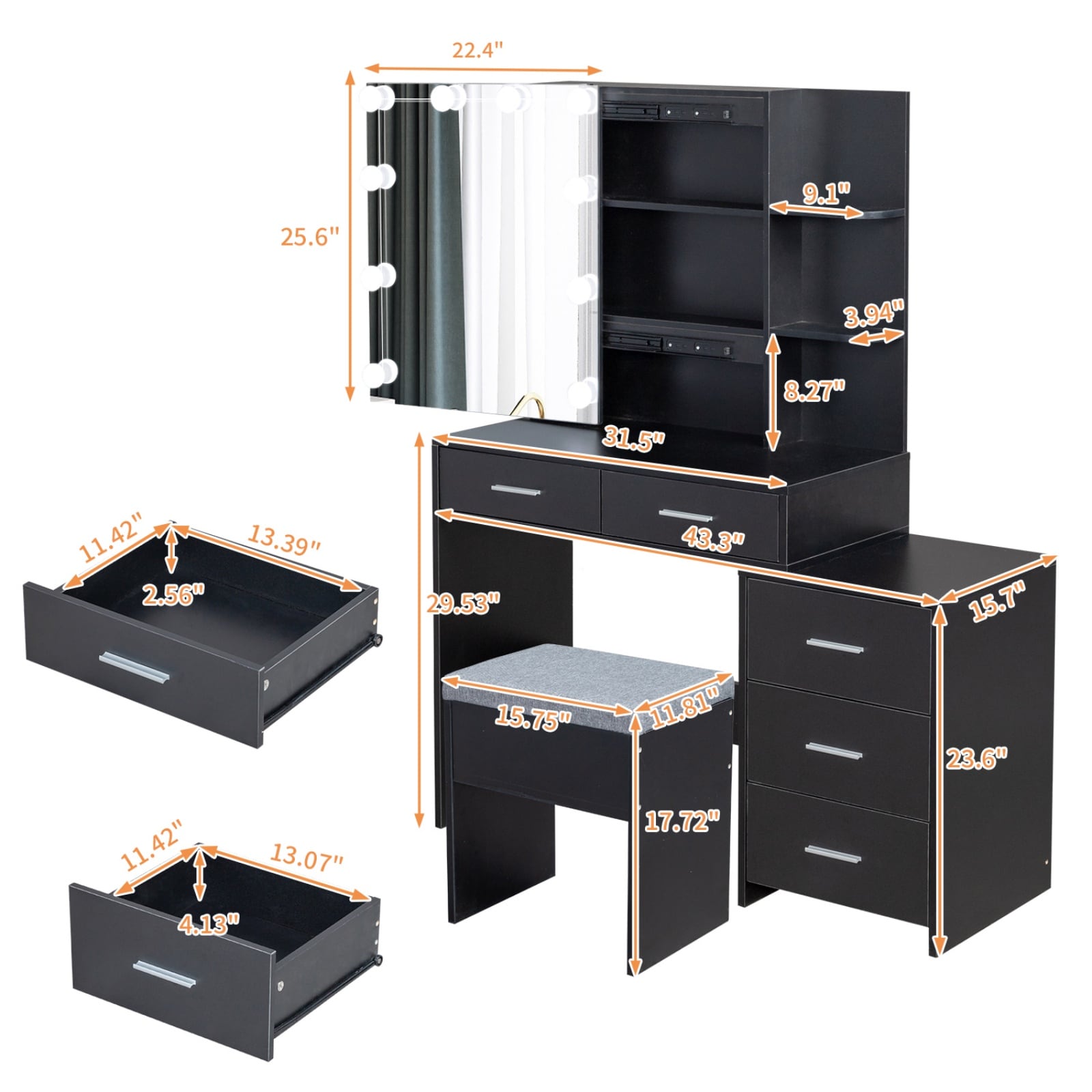 Outopee LO1G52002738 Bedroom-Vanities - View #3