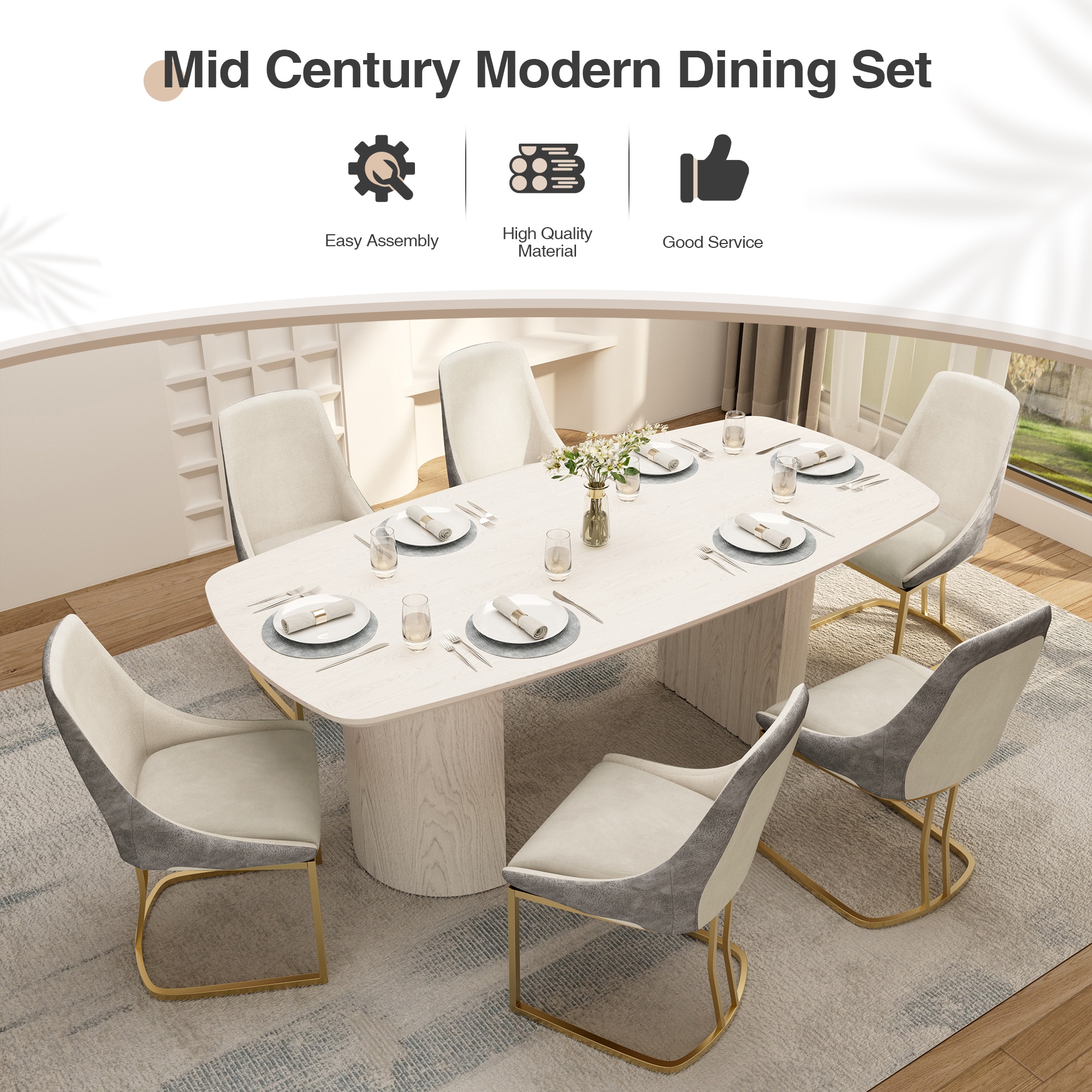 Clihome CL-1660A32GY Dining-Sets - View #7