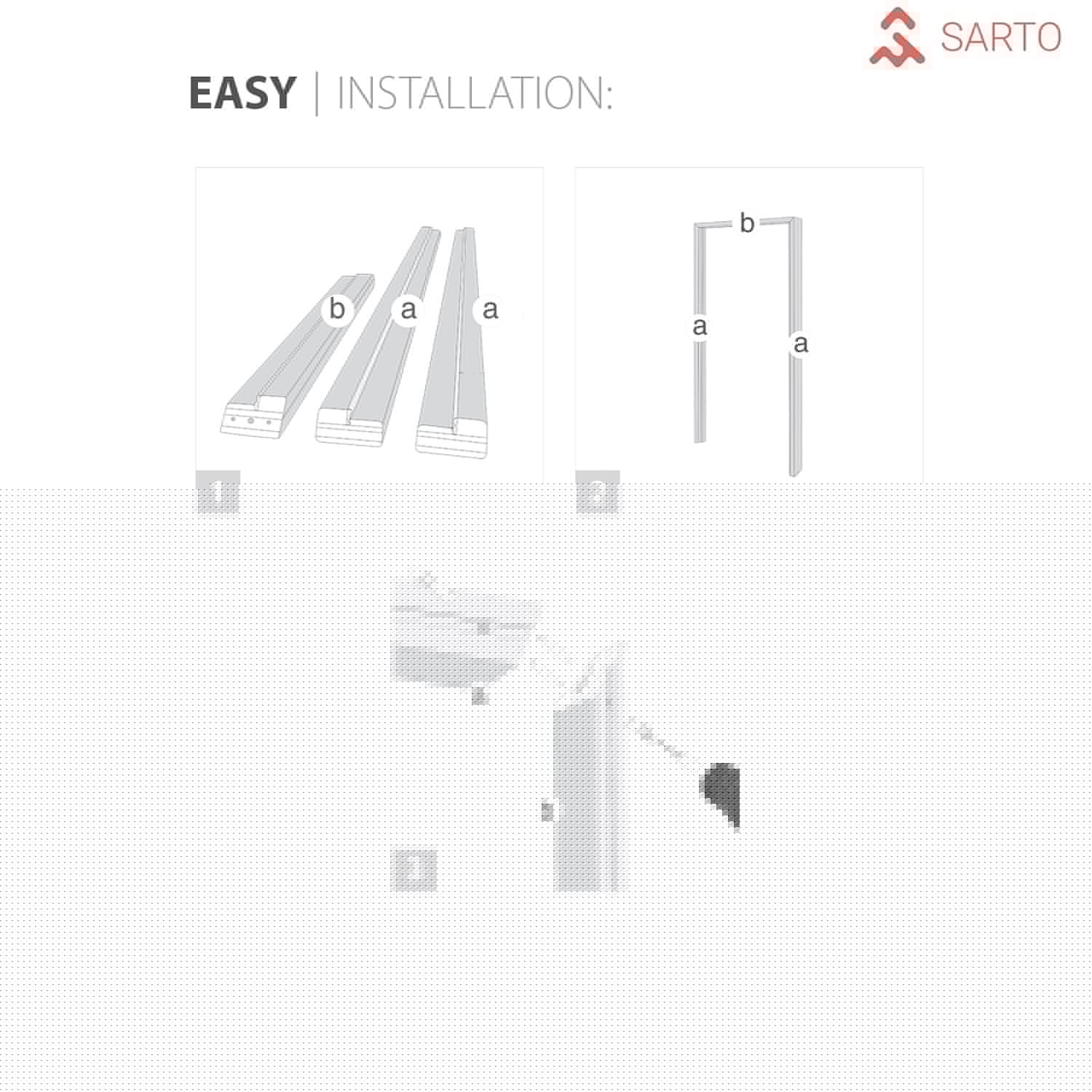 SARTODOORS PL0017IDBTN36 Bifold-Sliding-Closet-Doors - View #3