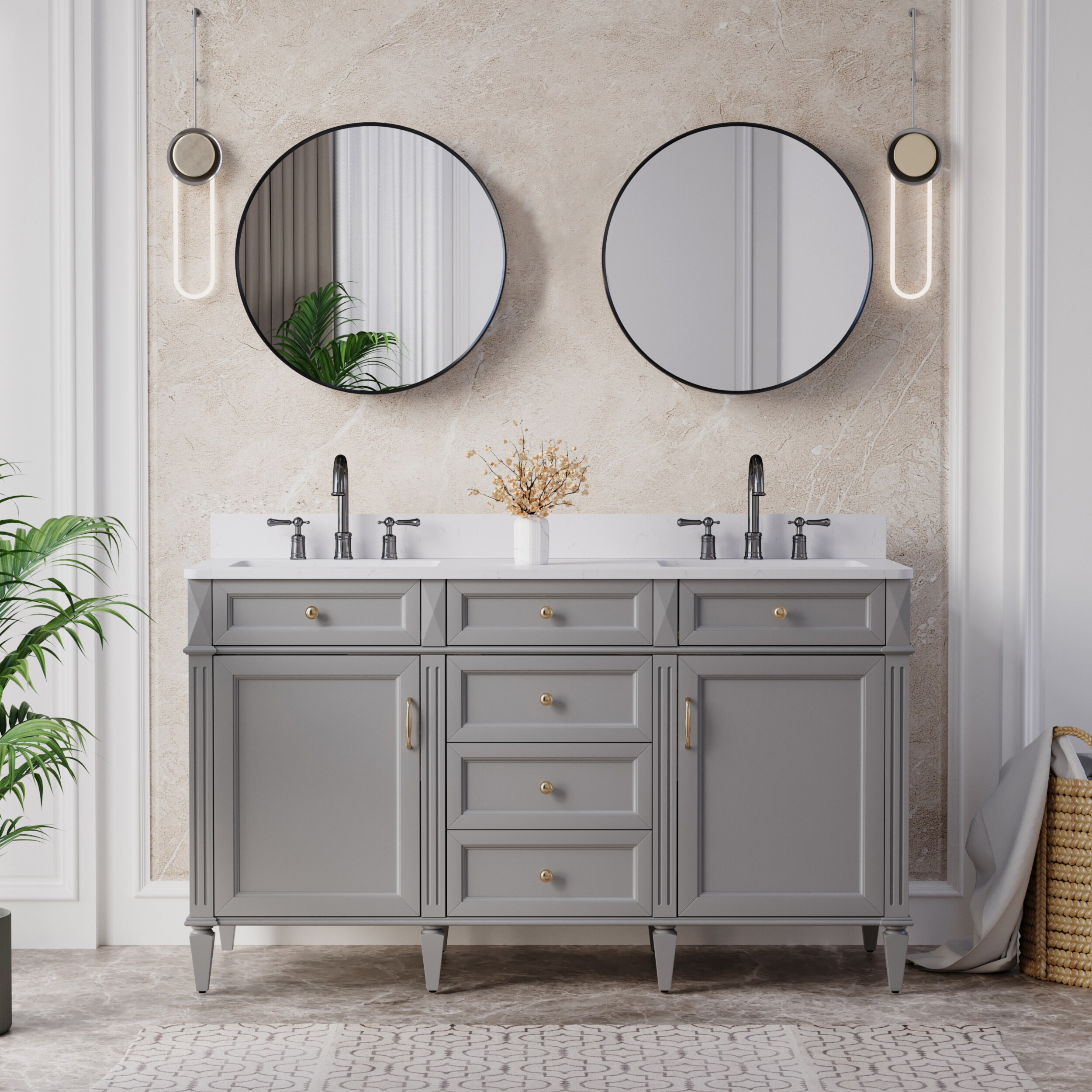 Forclover MRE-R2424MB Framed-Bath-Mirrors - View #10