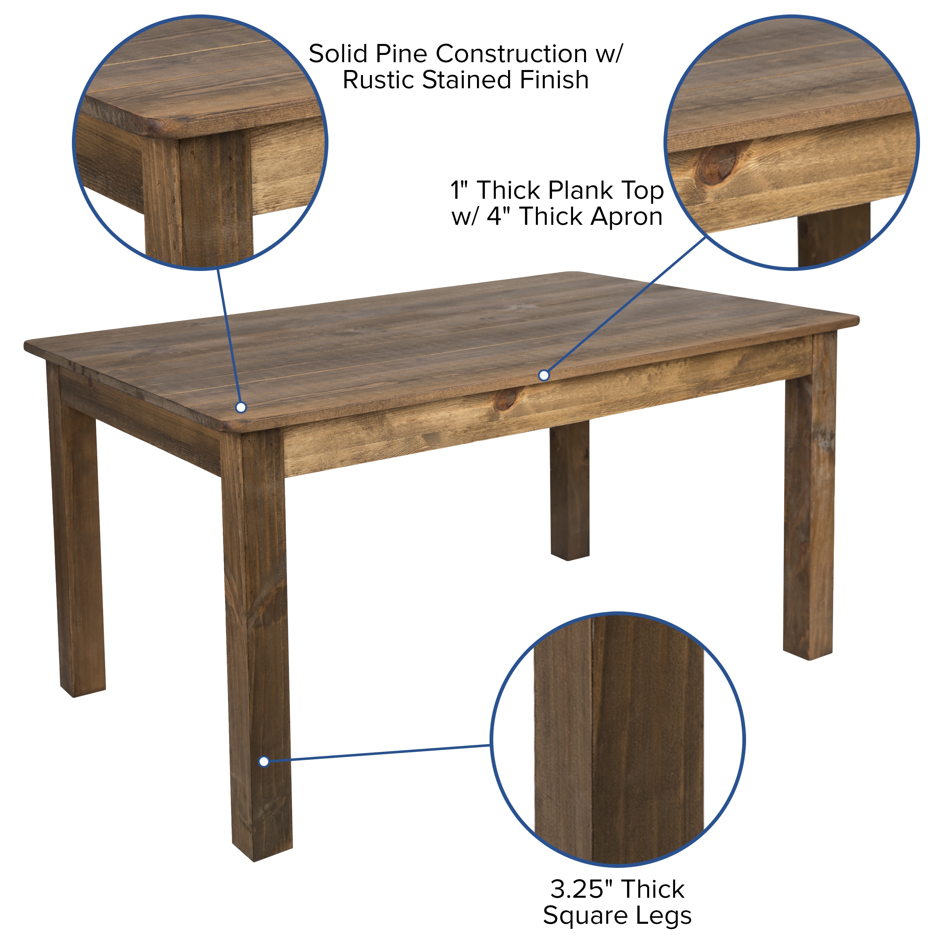 Antique counter height discount table