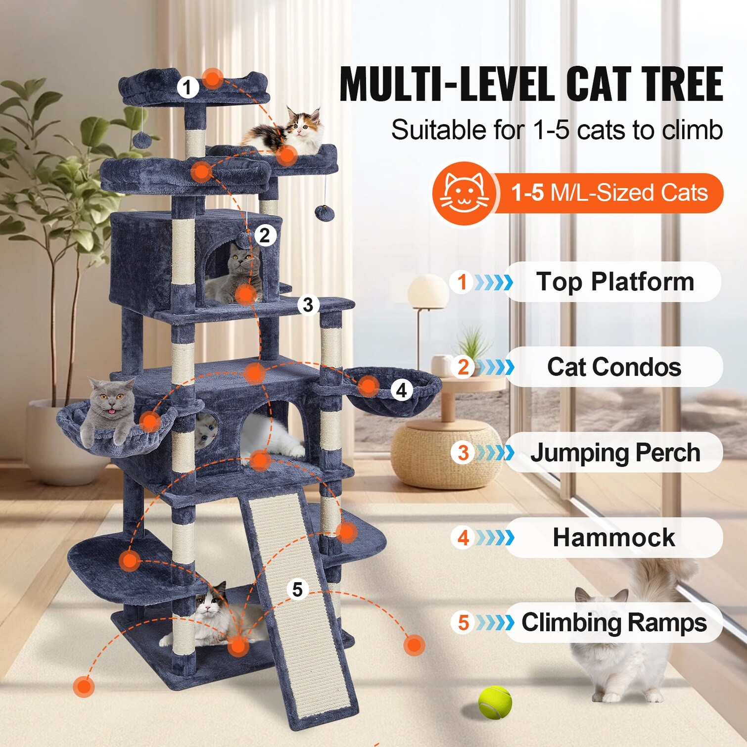Watnature 1YINUJAJRNO9 Cat-Trees - View #10