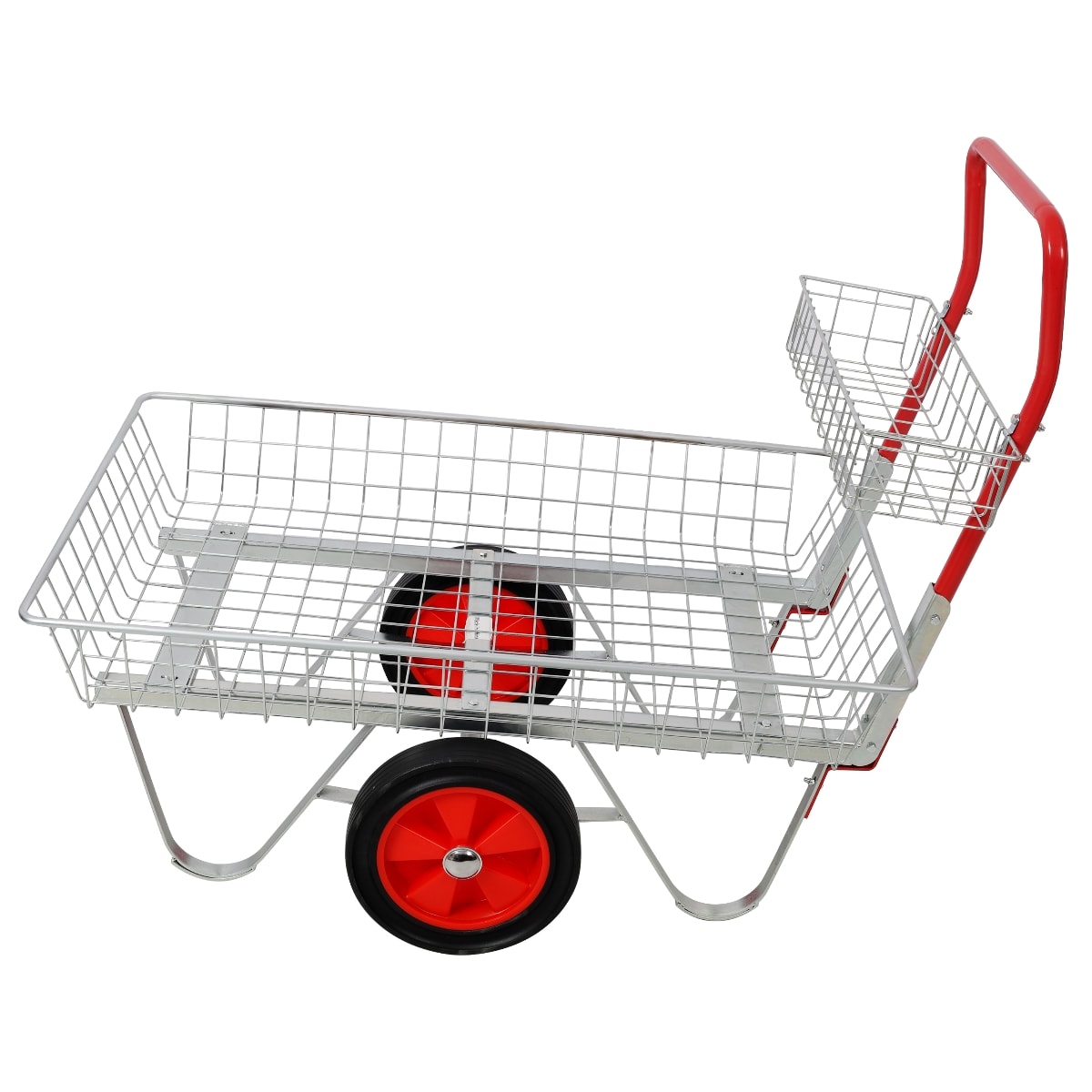 PEXCHO Heavy Duty Garden Utility Cart With Wheels 330Lbs Capacity Rolling Storage Trolley For Outdoor Yard