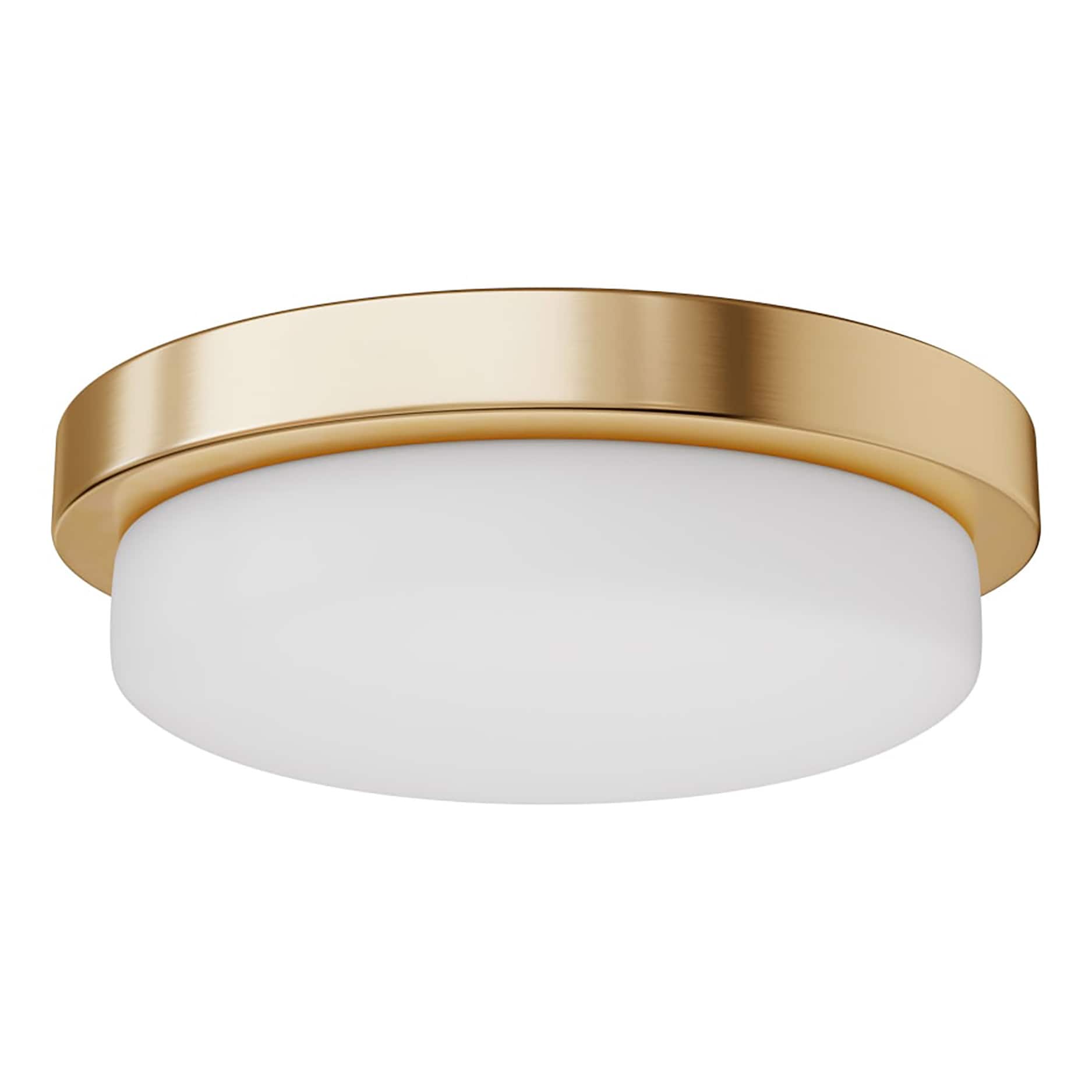 Signature Hardware 482640 Leavells 3-Light Brushed Gold Flush Mount Light