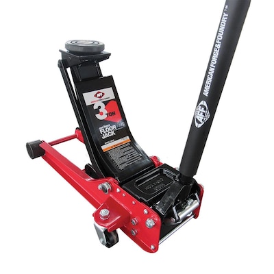 American Forge & Foundry 2 Ton Professional Heavy Duty Steel with 2 Piece  Handle, Low Profile, Quick Lift Turner Service Floor Jack in the Jacks  department at Lowes.com