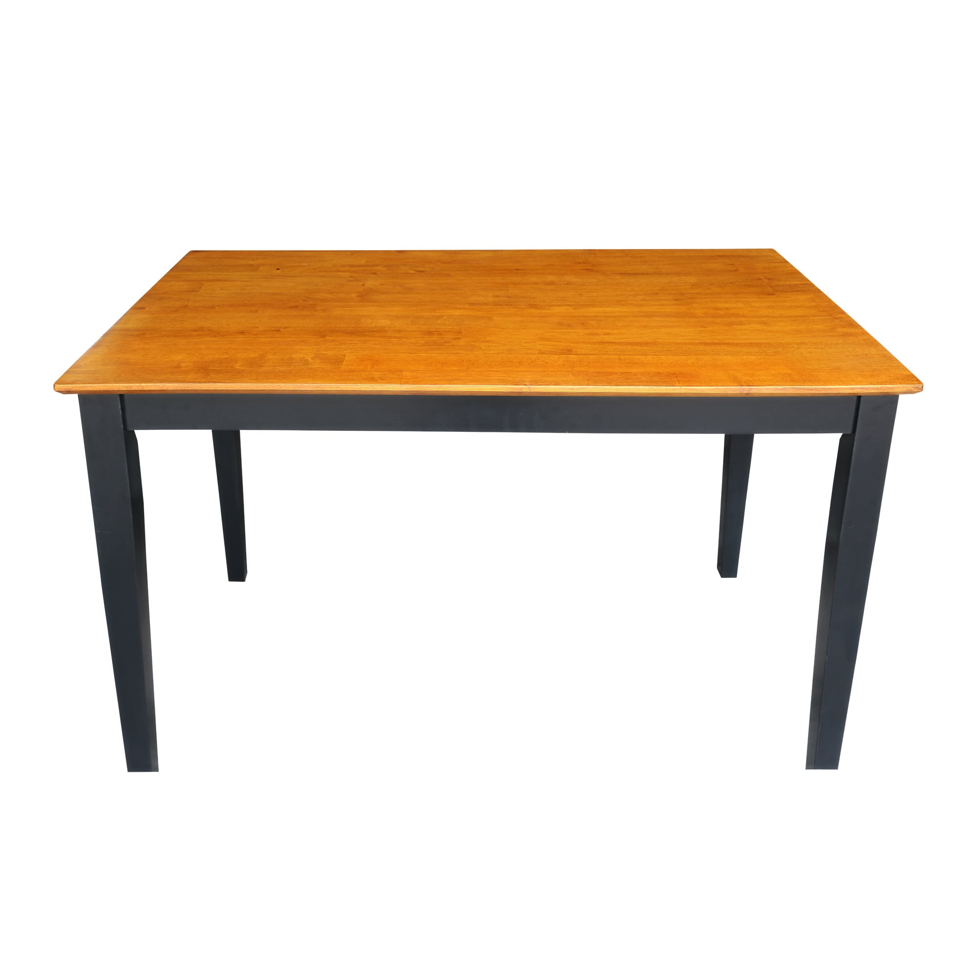 International Concepts Black/Cherry Traditional Dining Table, Wood with ...