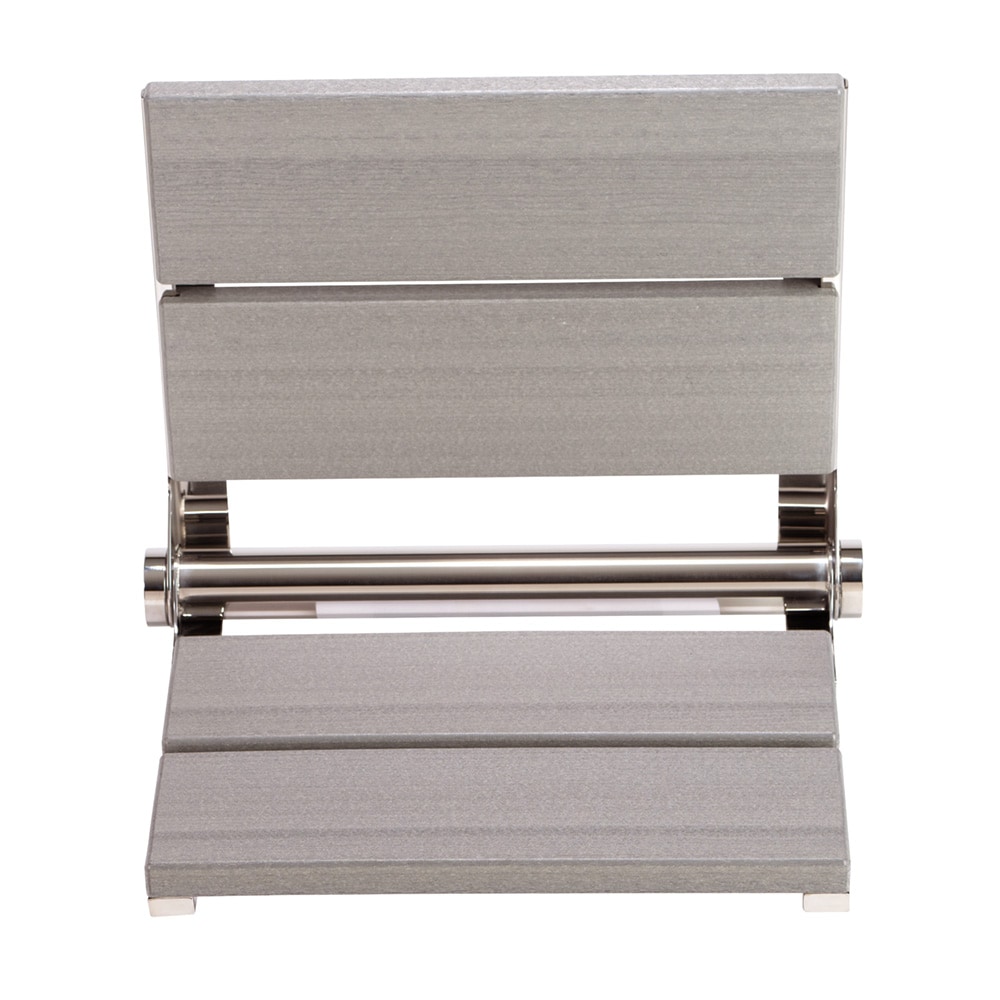 Grabcessories Chrome / Driftwood Gray Shower and bath stool
