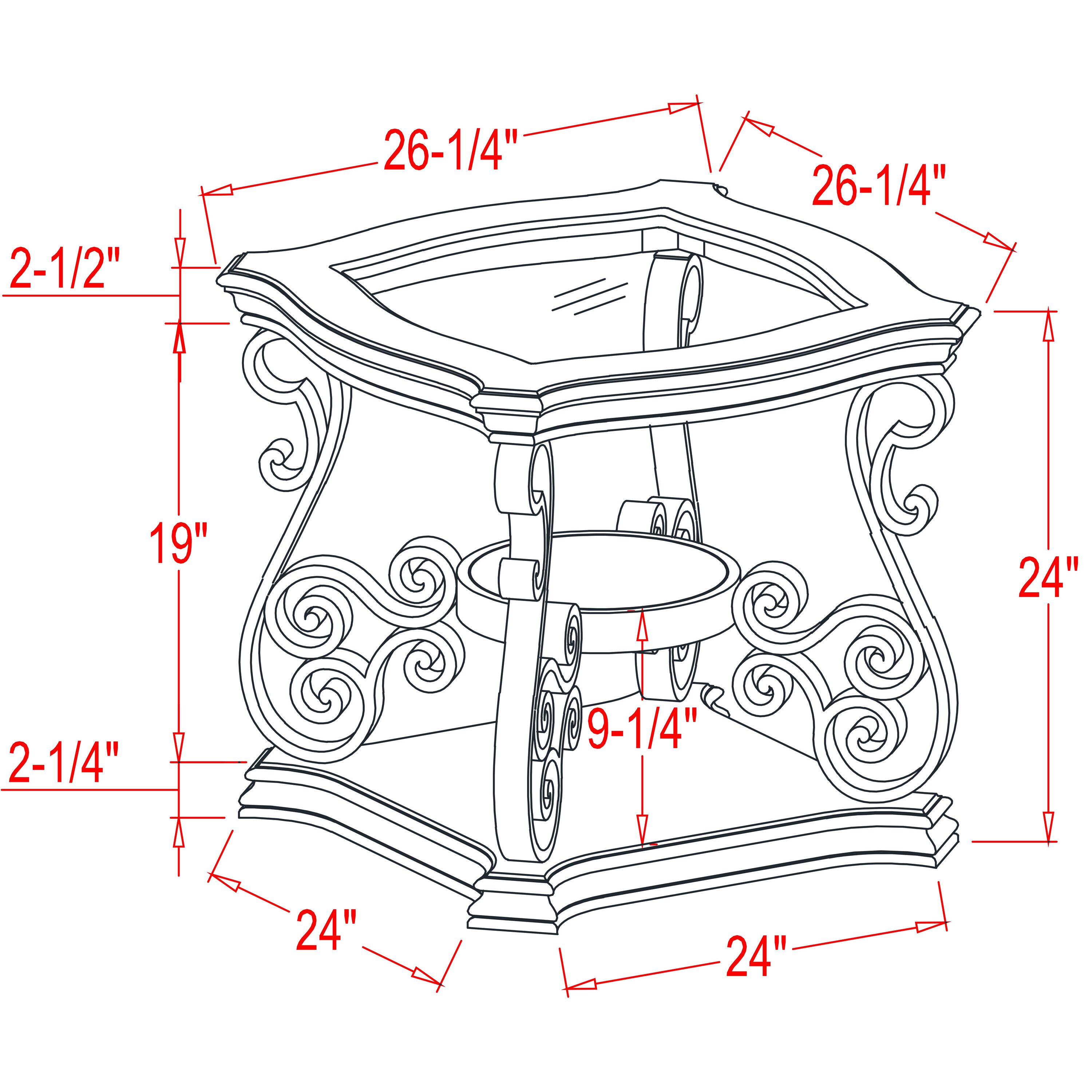 Bayfeve BF-720761-IN End-Tables - View #4