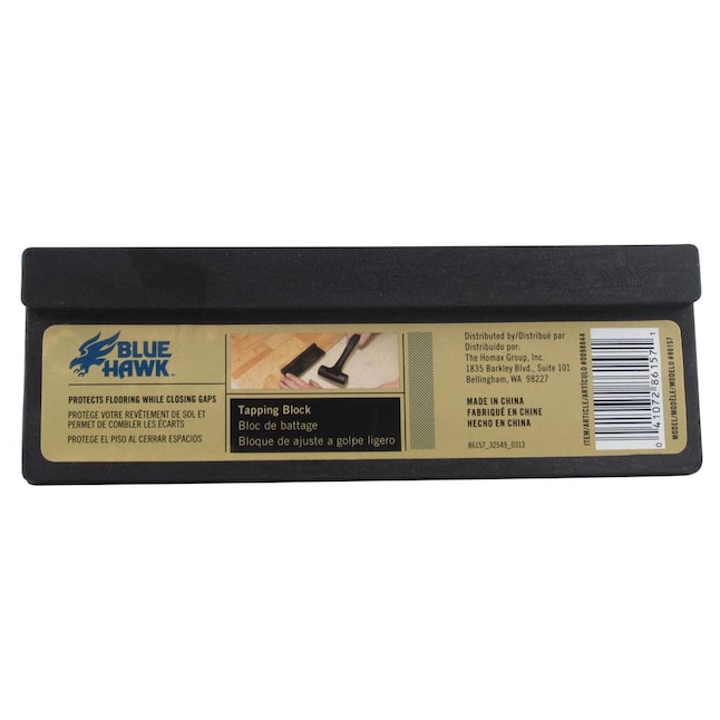 Blue Hawk Black Tapping Block In The, Tapping Block For Vinyl Plank Flooring