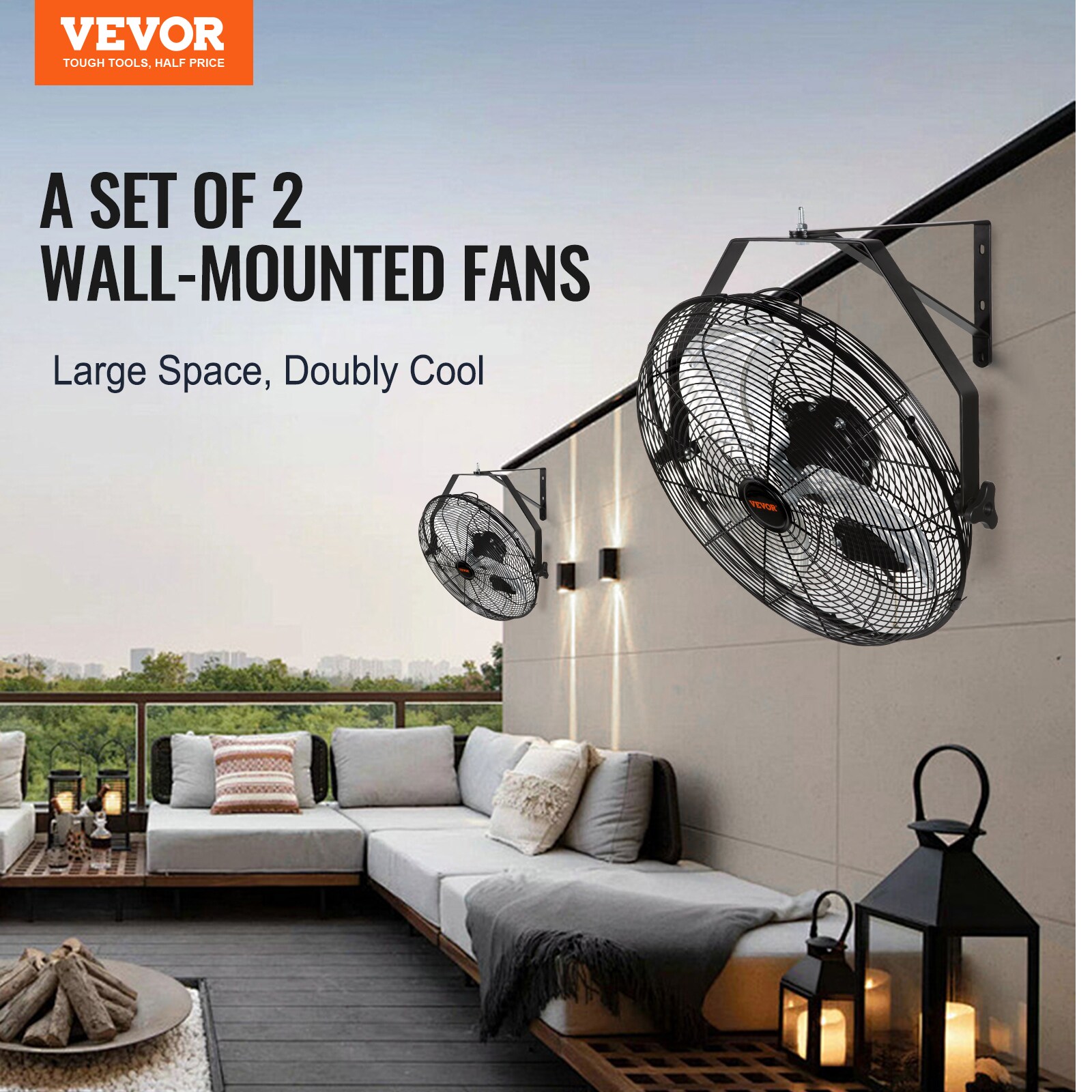 VEVOR GYBGSFS2JT18EMNNEV1 Wall-Mounted-Fans - View #5