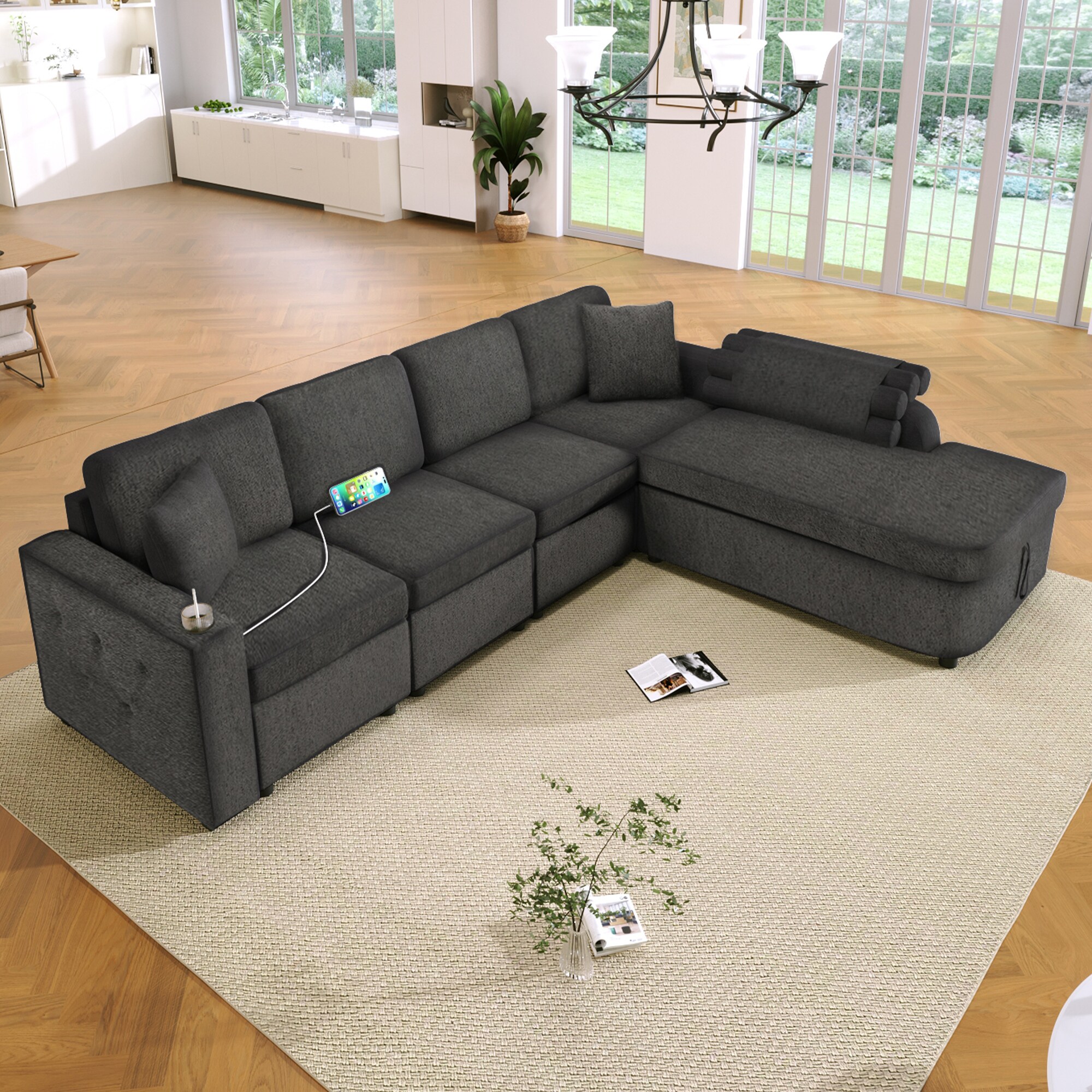 ModernLuxe L-SG001330AAB Sofas-Loveseats - View #2