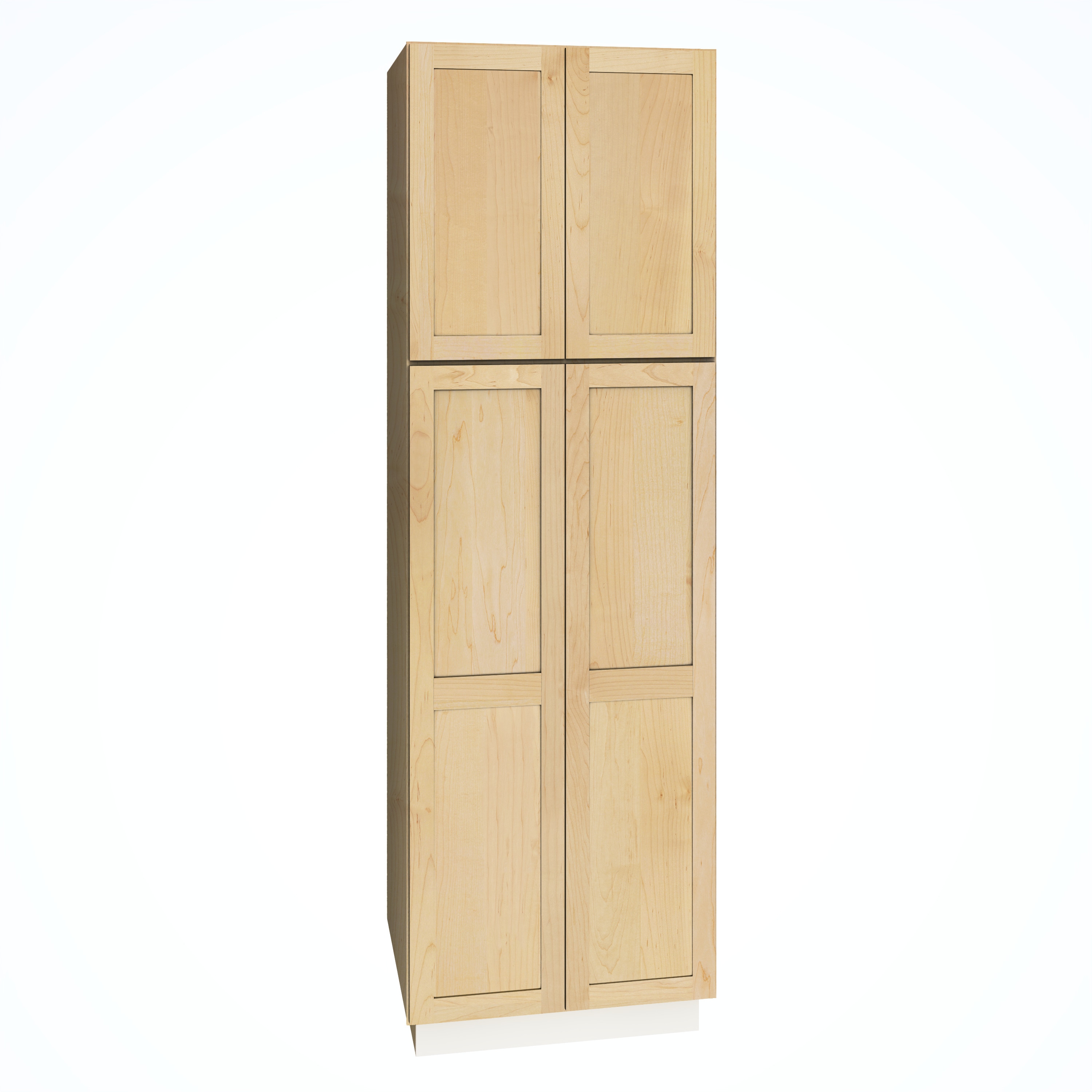 Diamond Express 62J-U309624 Jamestown 30-in W x 96-in H x 24-in D Natural Light Brown Pantry Fully assembled Plywood Cabinet (Recessed Panel Shaker)