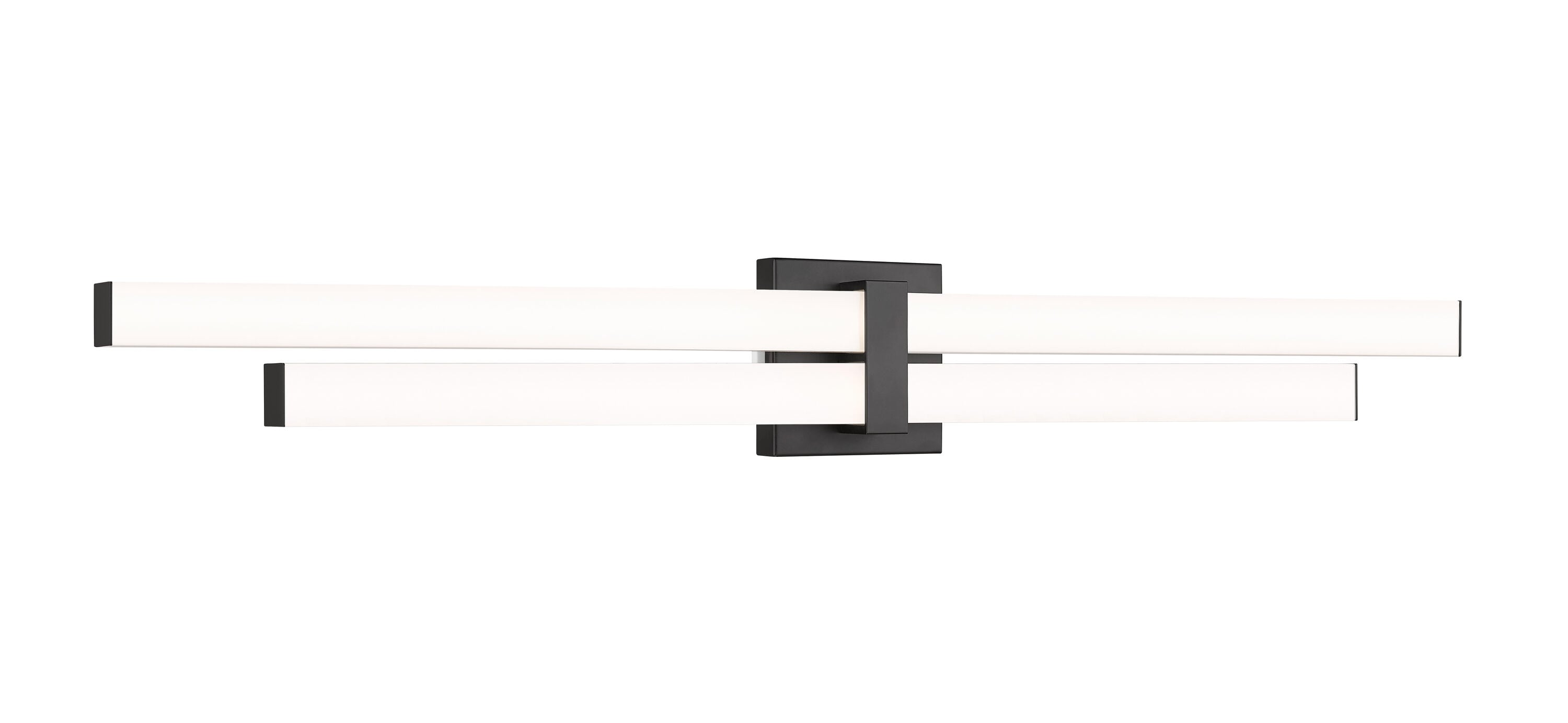 Z-Lite 1008-40W-MB-LED Zane 40-in 1 -Light Matte Black Integrated LED Modern/contemporary Vanity light