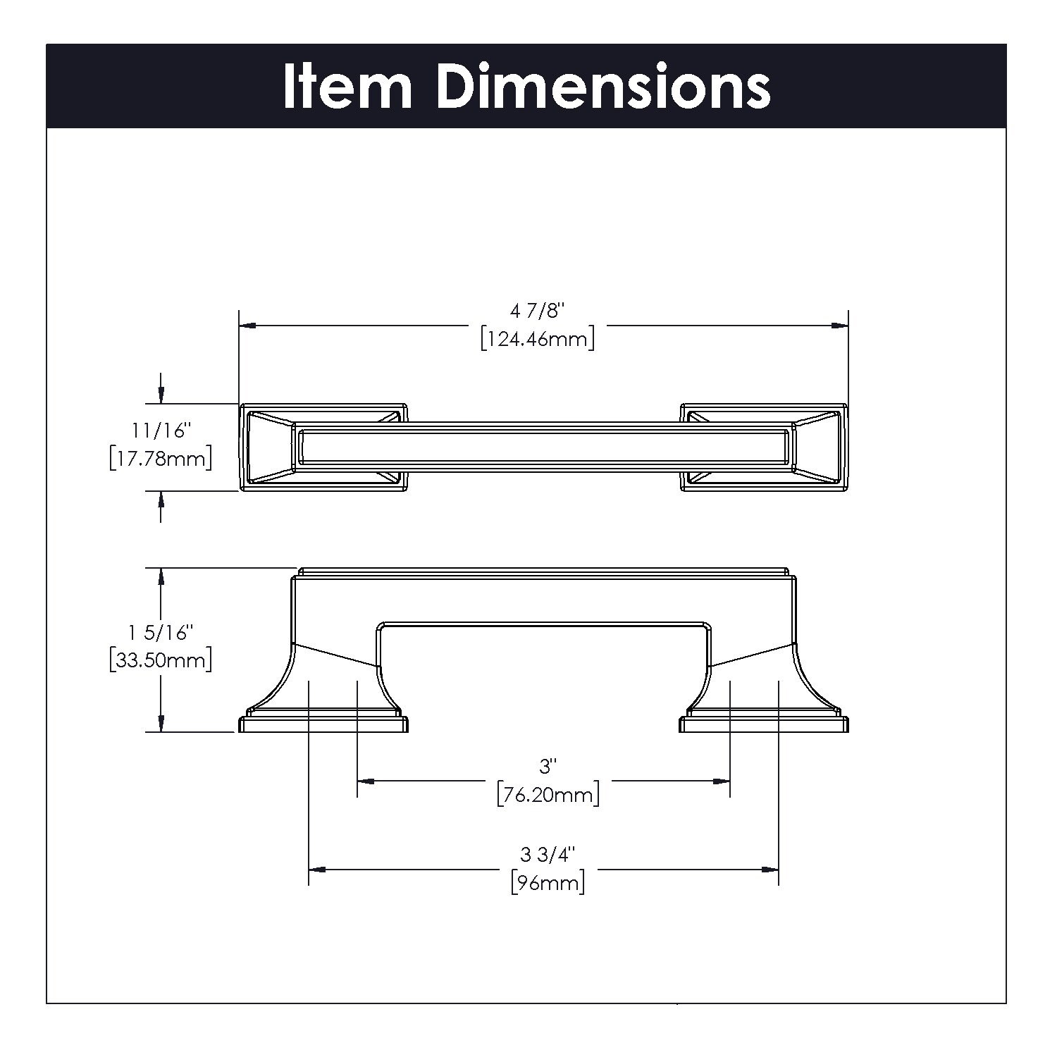 Belwith Keeler B077461-CH Cabinet-Pulls - View #4