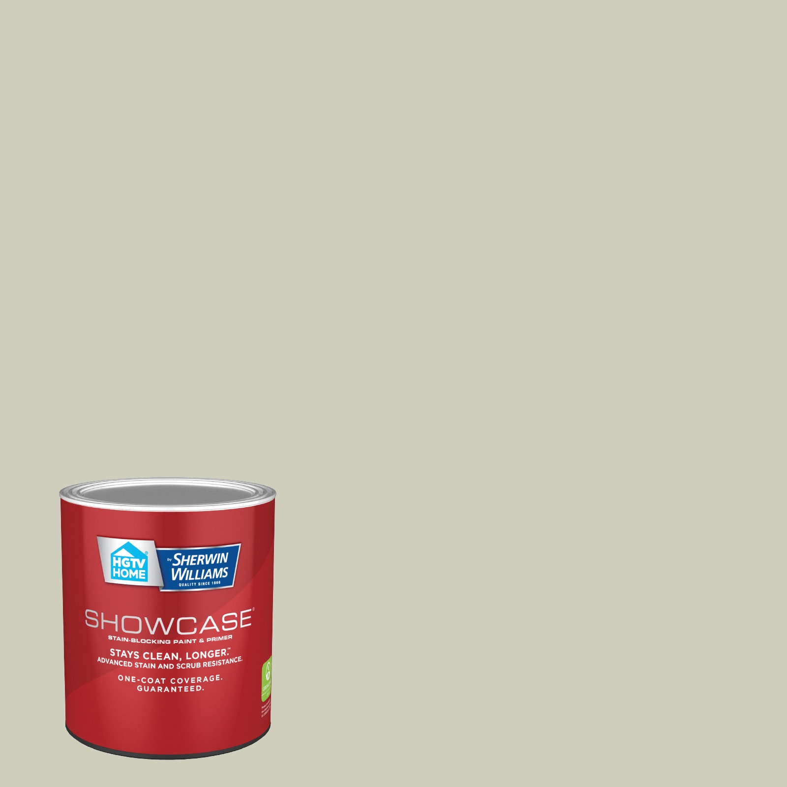 HGTV HOME by Sherwin-Williams HGSW3247-935219 Showcase Flat Liveable Green HGSW3247 Acrylic Interior Paint Paint + Primer ( 1-quart )