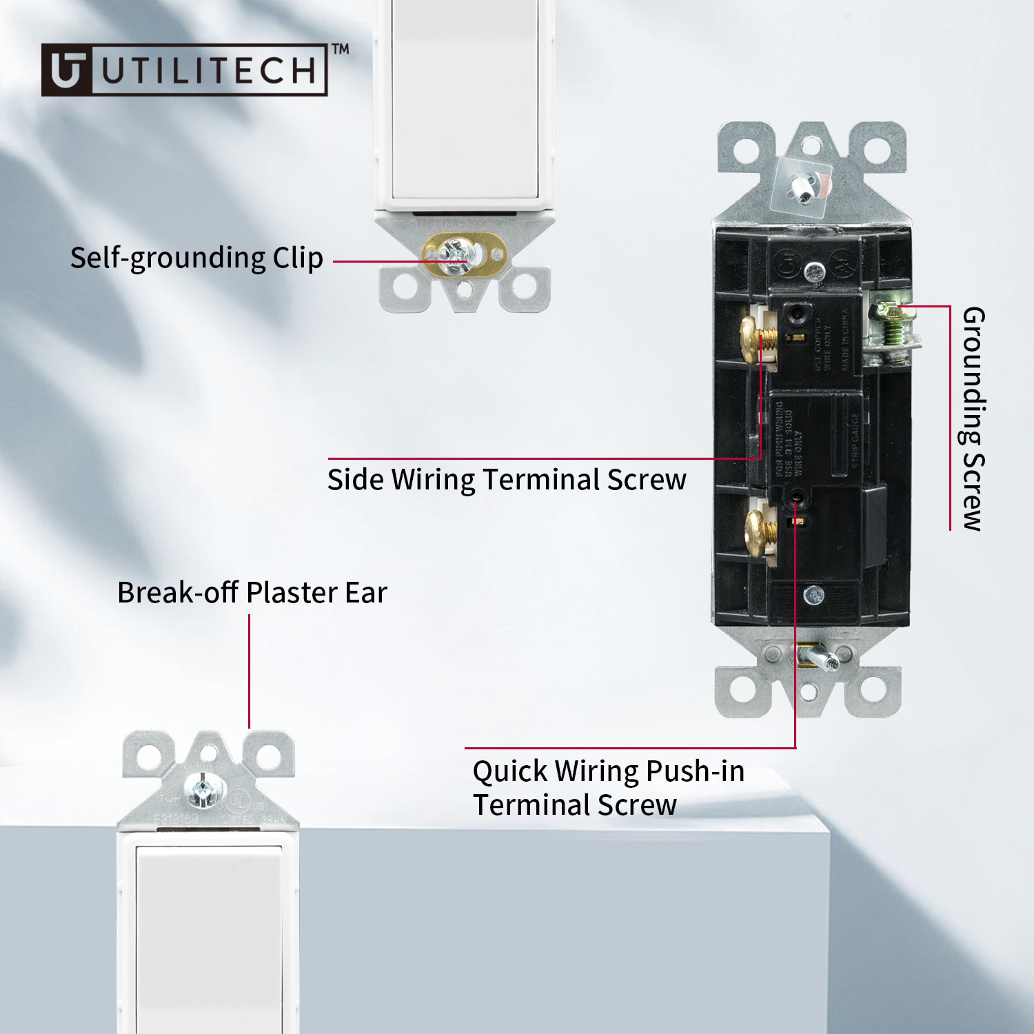Utilitech 1004S-WH10 Lighting-Controls - View #6