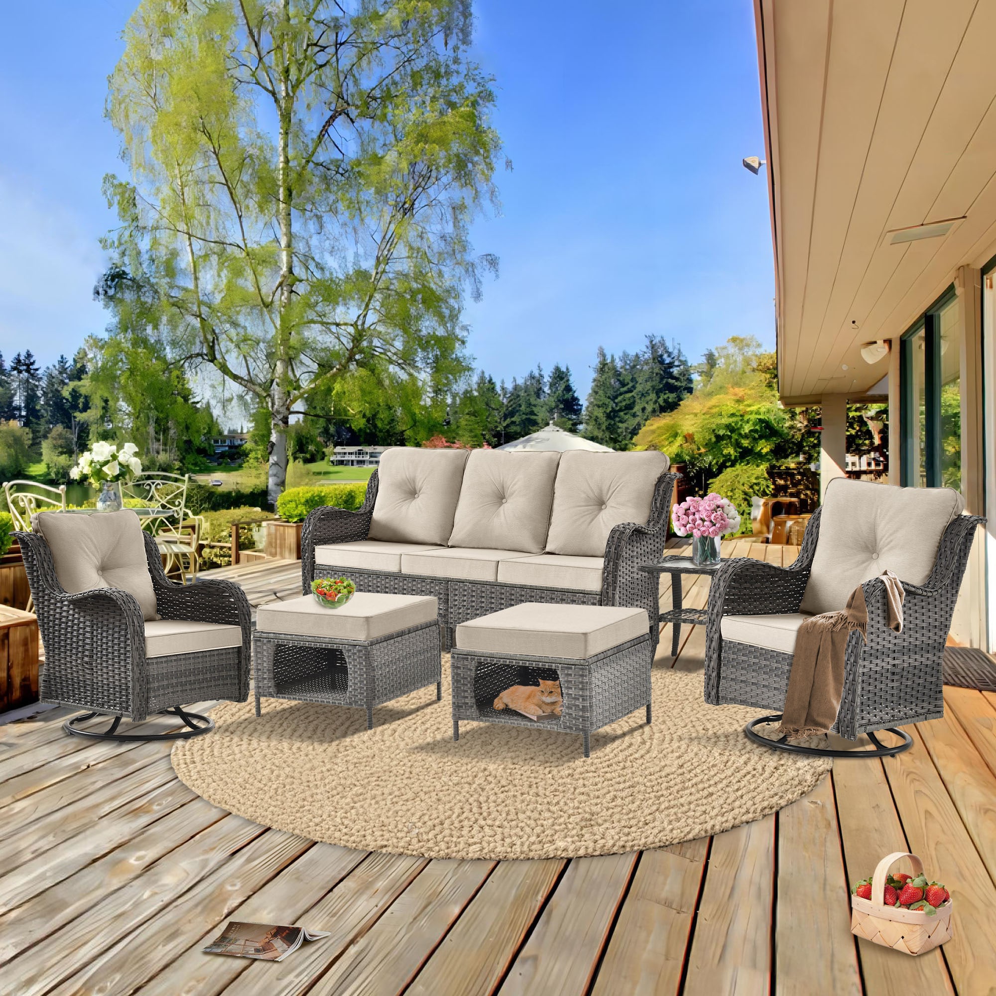 DWIOM YZX10-123 Patio-Conversation-Sets - View #2