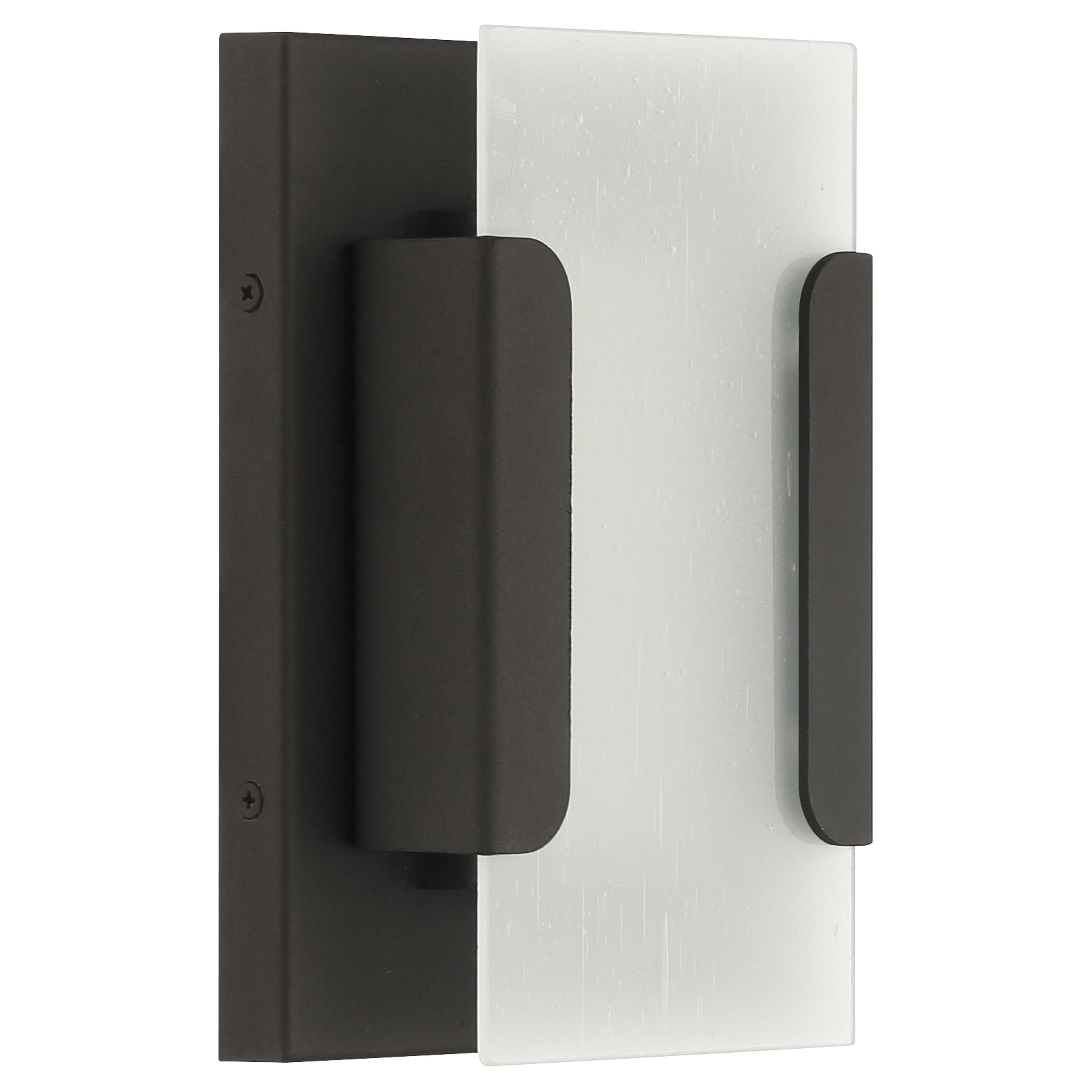Access Lighting 20001LEDDMG-BRZ/SDG Hubert 8-in H Bronze Hardwired Integrated LED Outdoor Wall Light