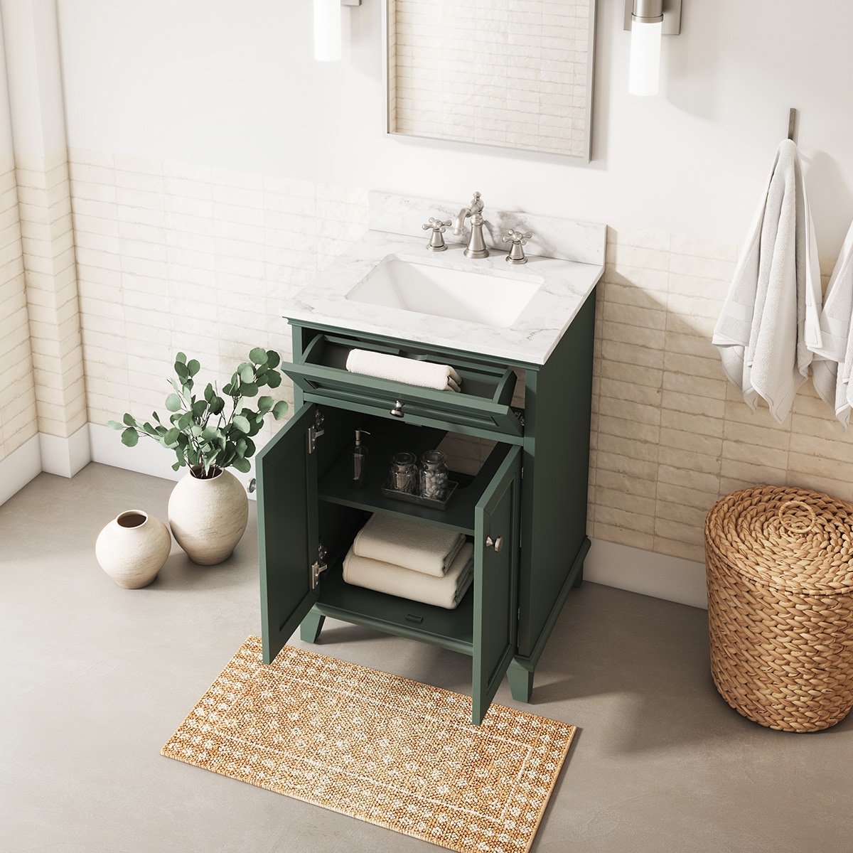 allen + roth LOWE24VPN Bath-Vanity-Combo - View #5