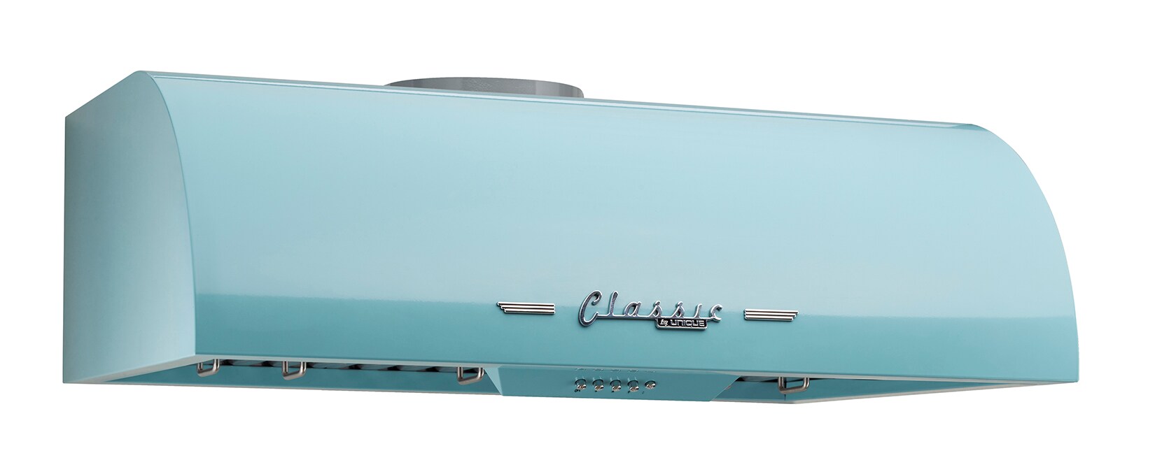Classic Retro 30" Ocean Mist Turquoise Stainless Steel Under Cabinet Range Hood