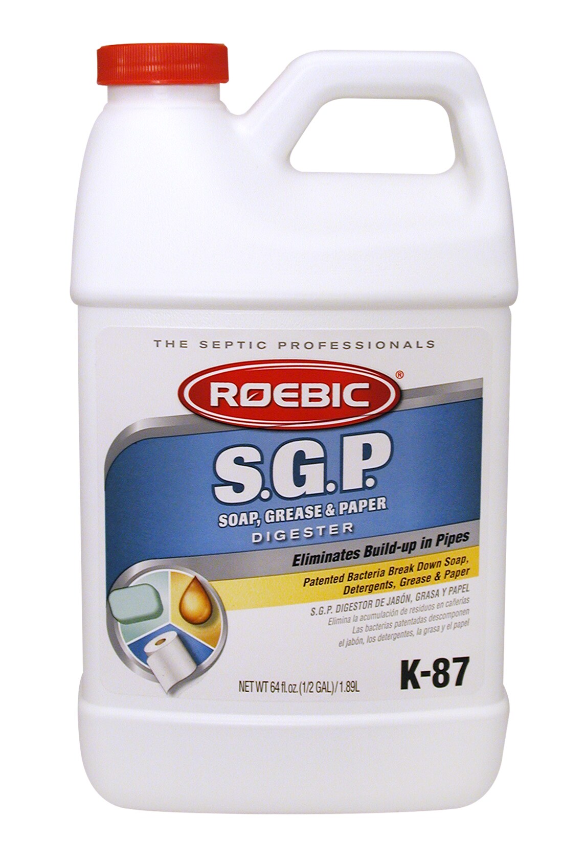 Roebic Laboratories, Inc. 64 oz. K-87 Soap, Grease and Paper Digester 64-fl  oz Drain Cleaner at
