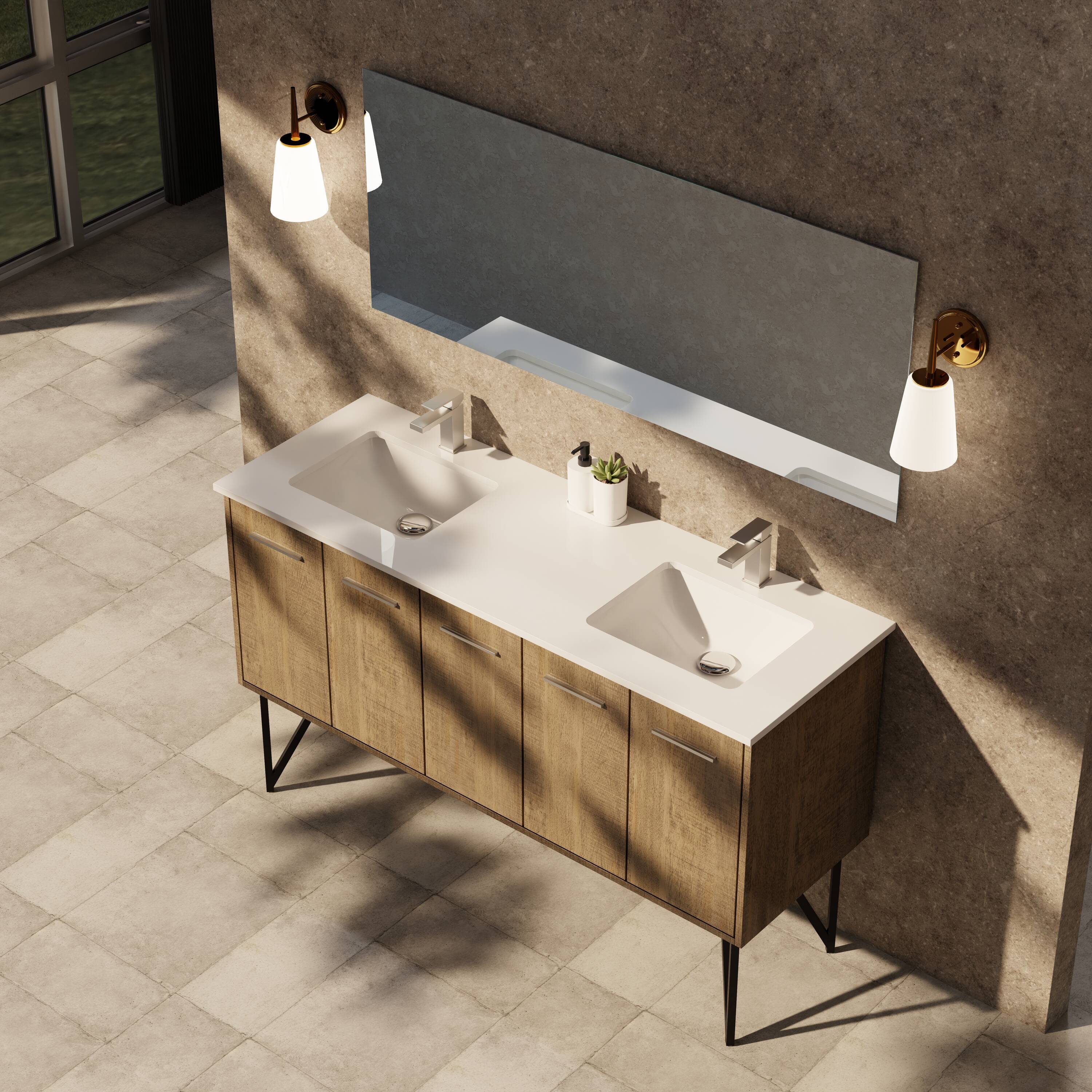 Lexora LVLY60DRA310 Bath-Vanity-Combo - View #9