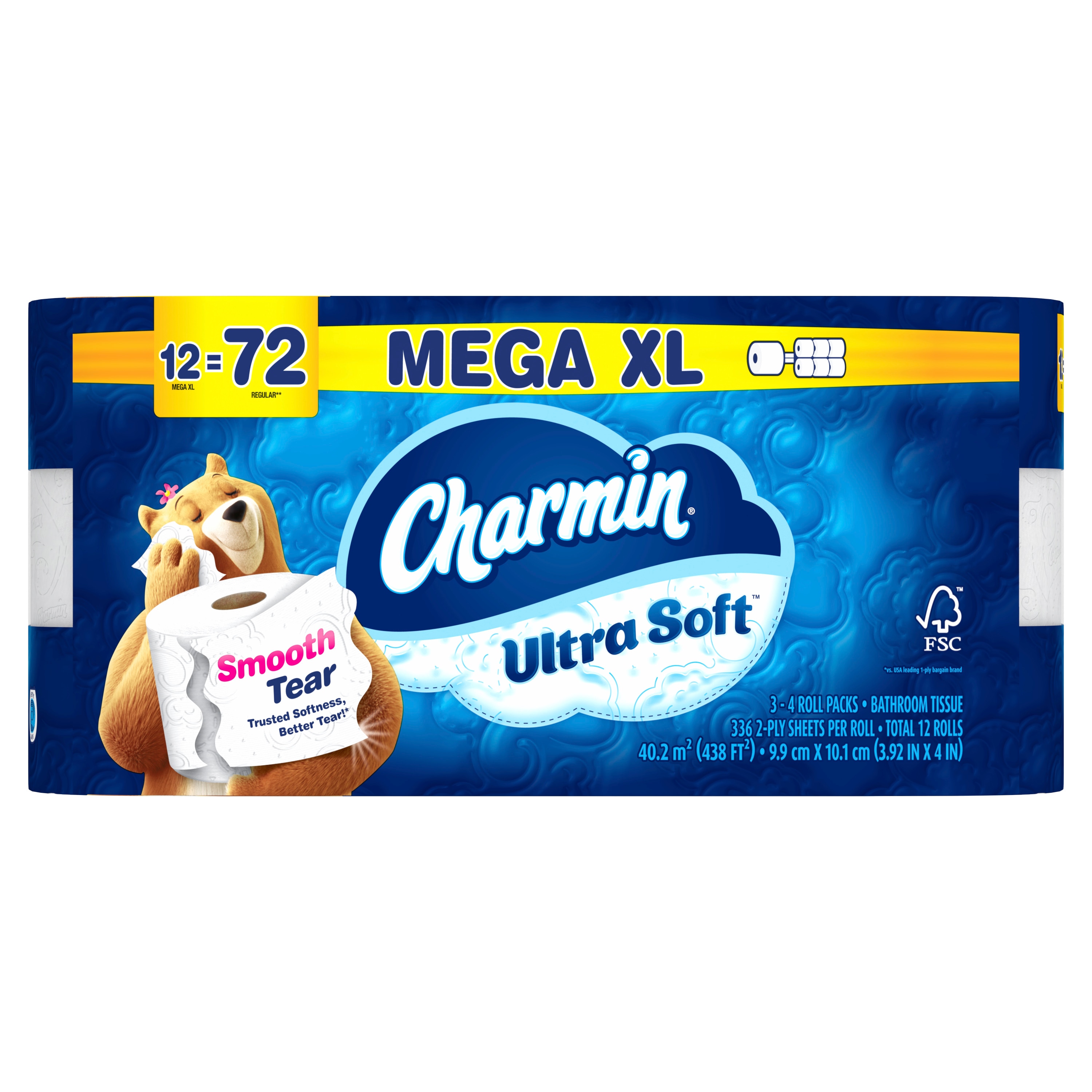 Charmin Mega XL Ultra Soft 12 -Pack 2-ply Toilet Paper #3077208252