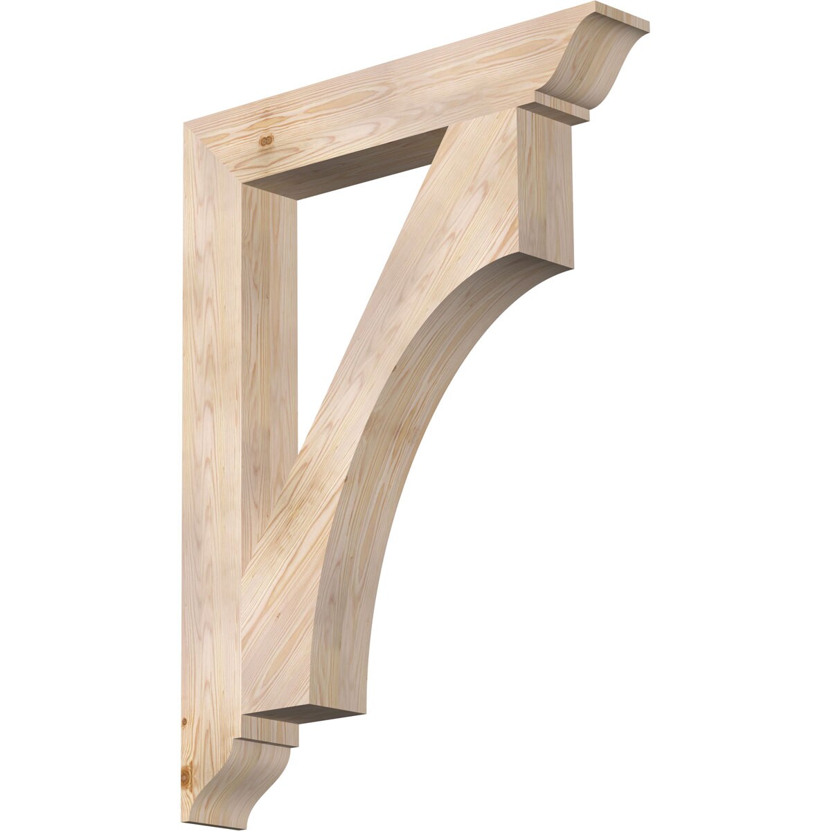 Ekena Millwork BKT06X36X48WTL01SDF Westlake traditional smooth 5-1/2-in x 36-in x 48-in Douglas fir Brown Wood Standard bracket