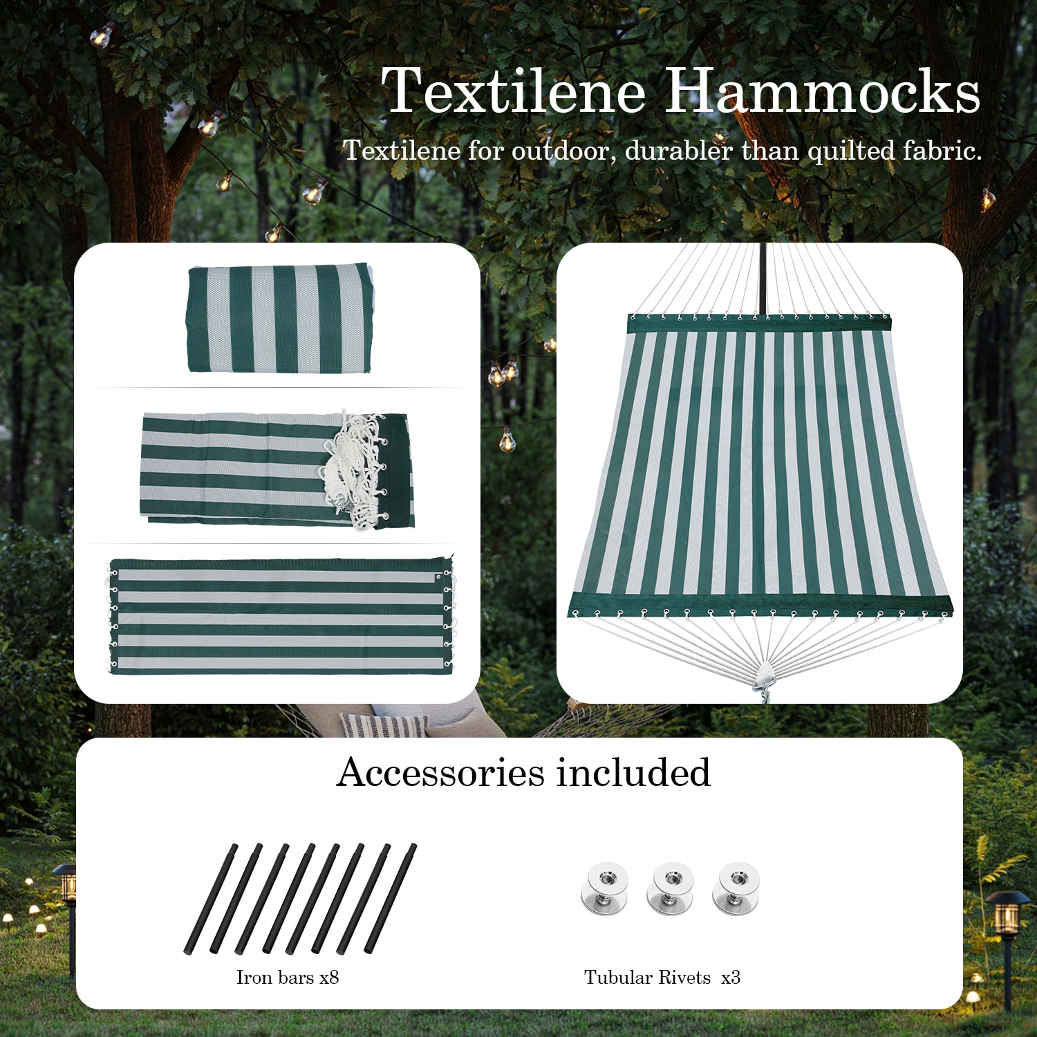  TSL-HK4-GREENWHITE hammocks - View #6